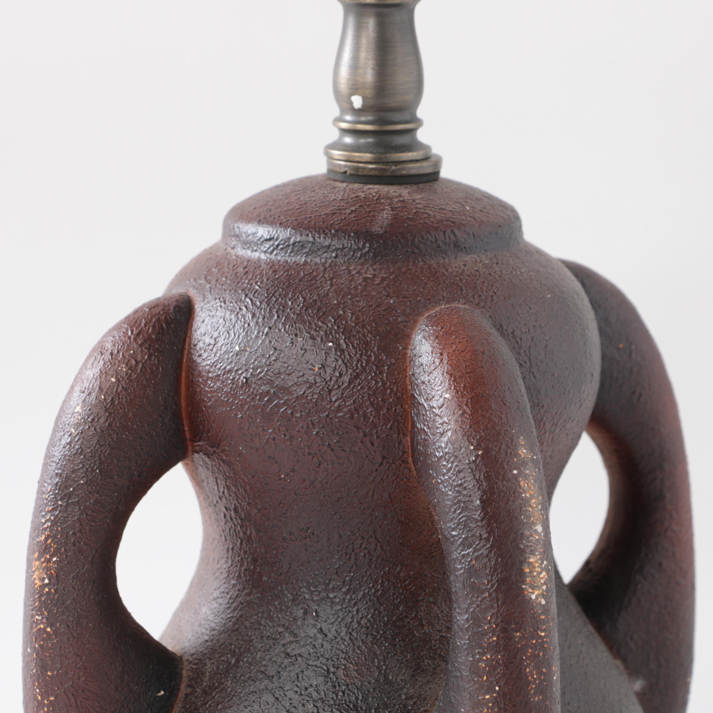 Dale Tiffany Craftsman Style Slag and Stained Glass Table Lamp