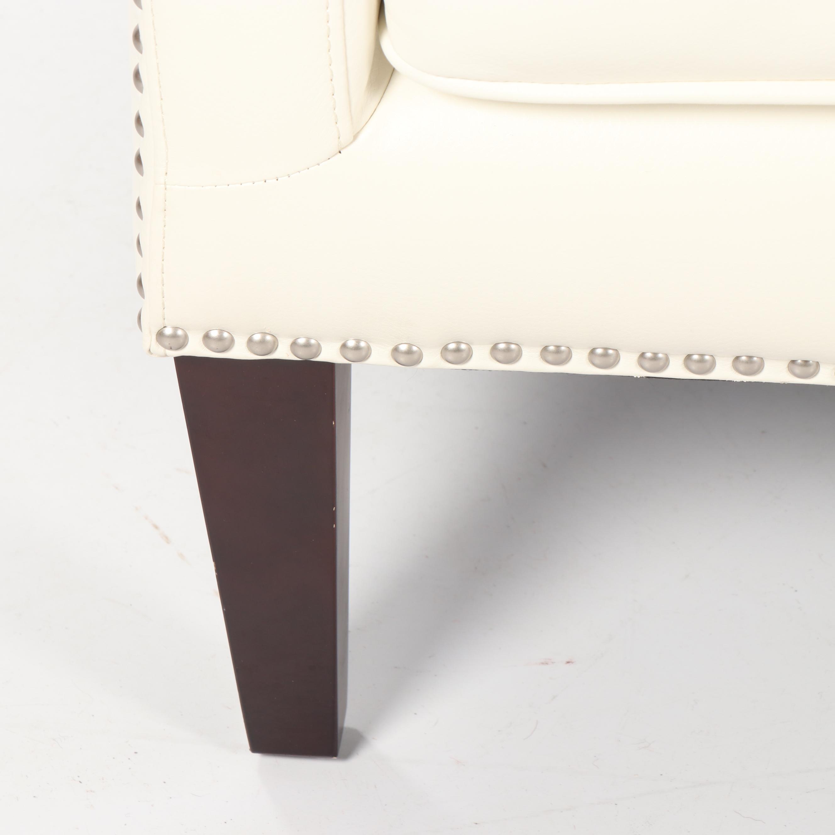 Faux Leather Upholstered Wingback Chairs by Haining Shuyou, 21st Century