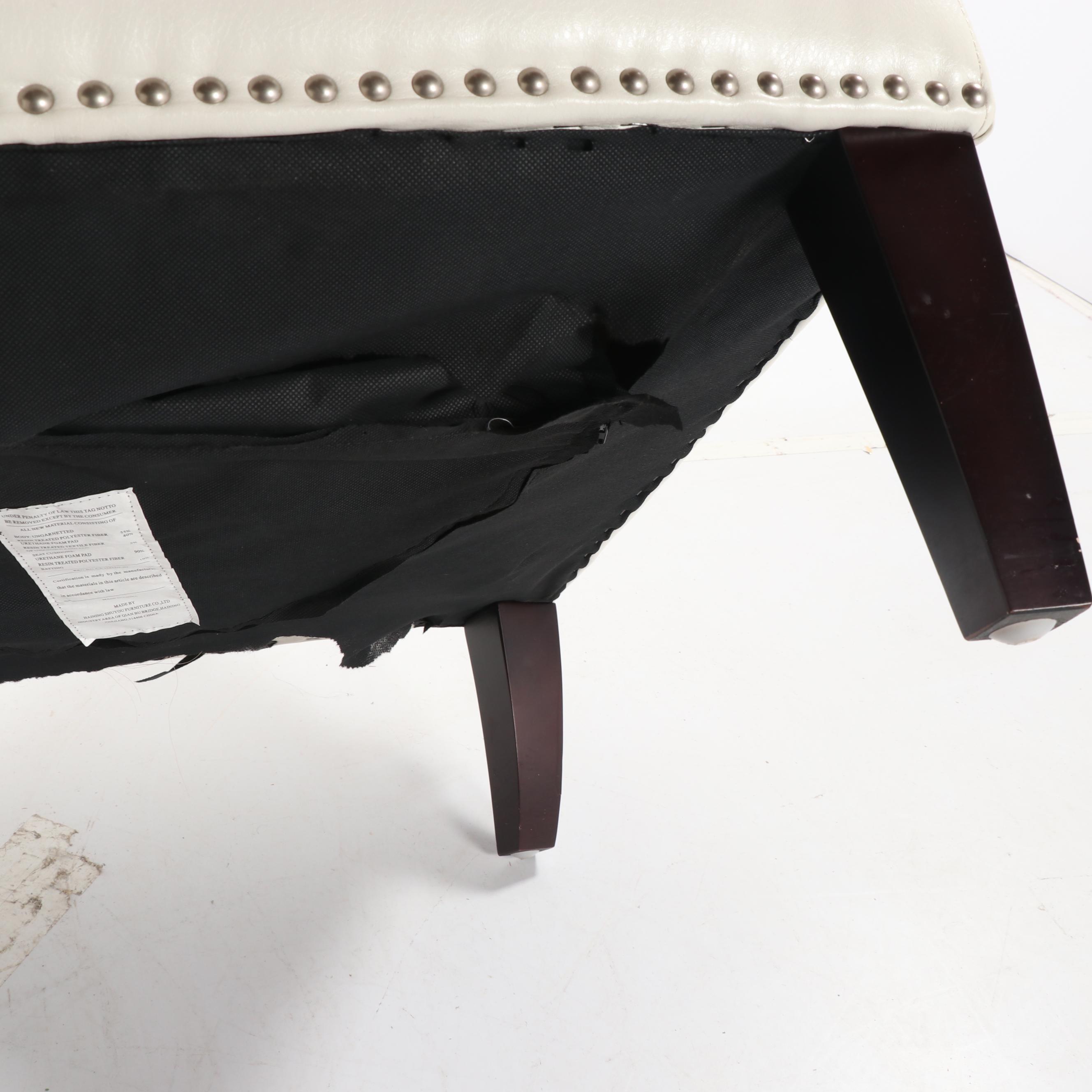 Faux Leather Upholstered Wingback Chairs by Haining Shuyou, 21st Century