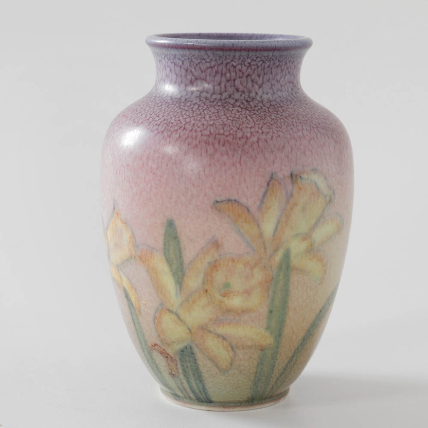 1940 Kataro Shirayamadani Rookwood Pottery Vellum Vase