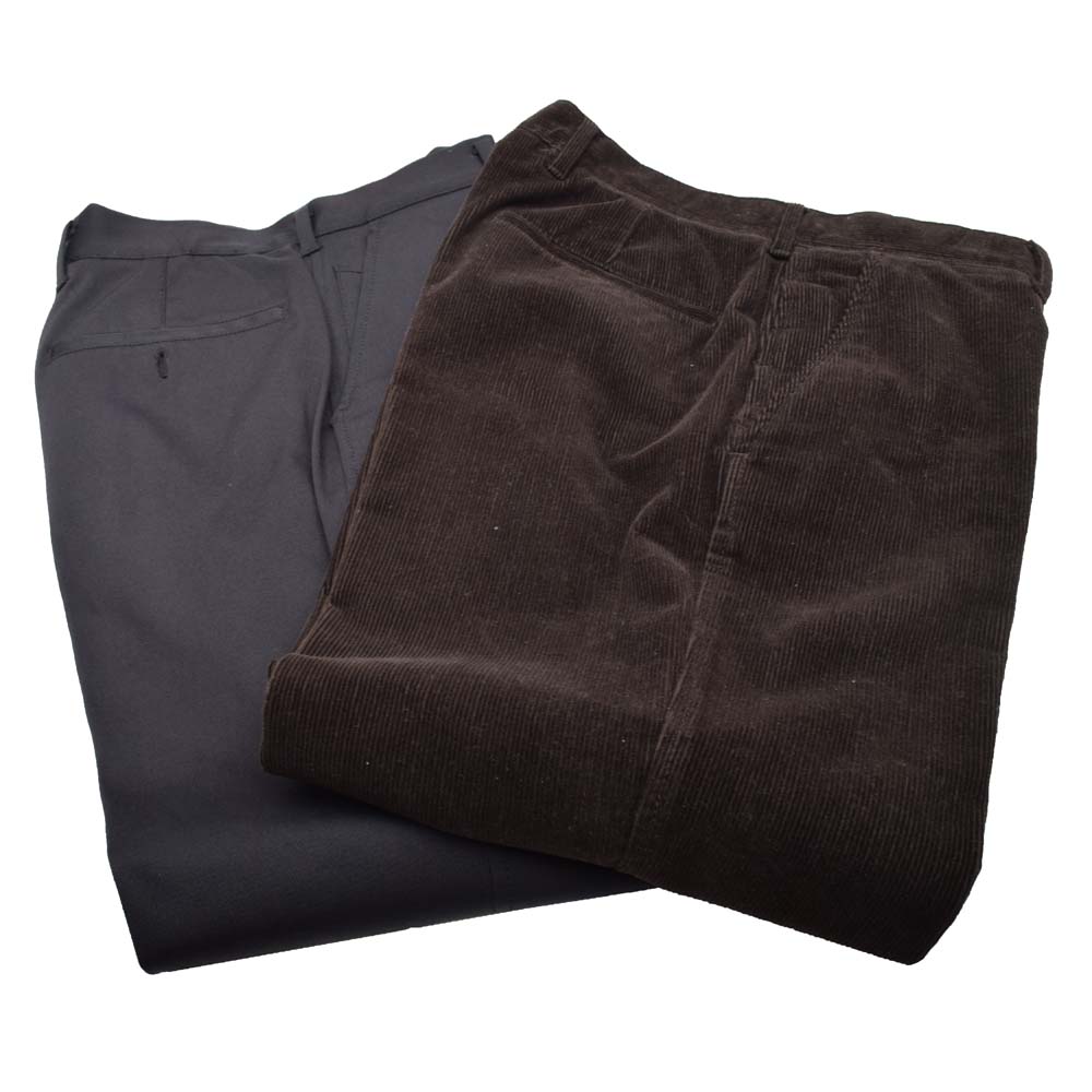 Men's Prada Corduroy and Nylon Pants