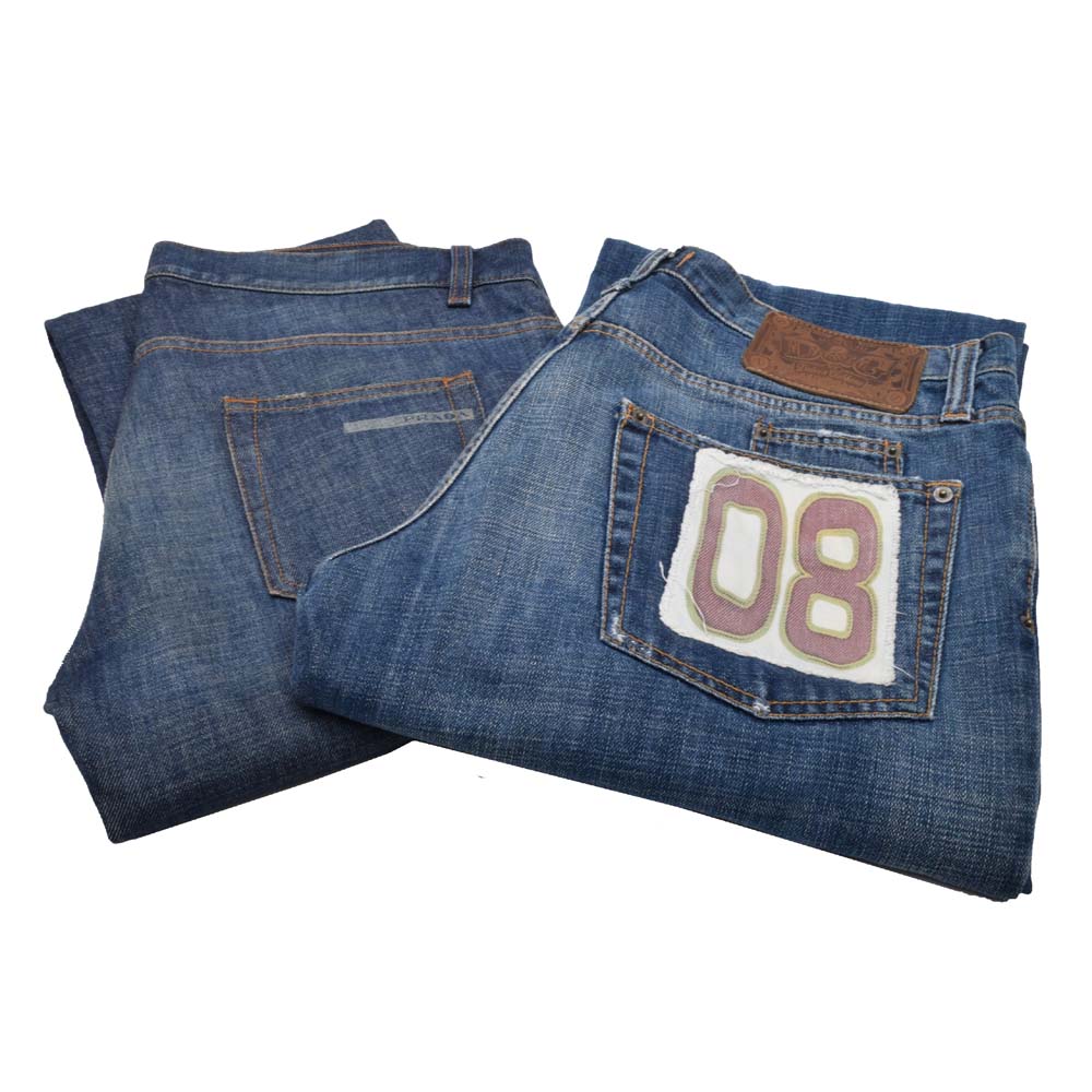 Men's Designer Jeans Including Dolce & Gabbana and Prada