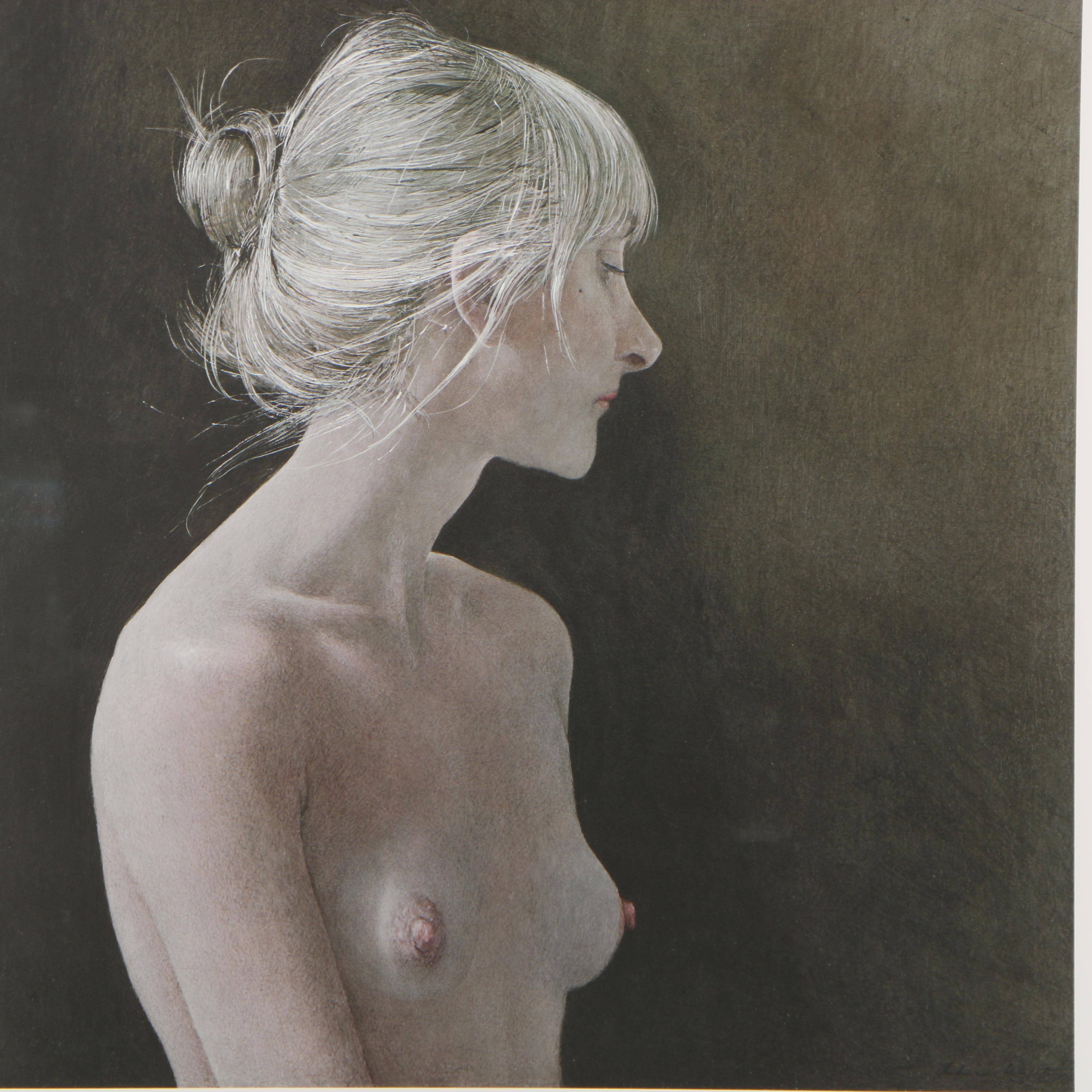 Andrew Wyeth Limited Edition Collotype "Beauty Mark"
