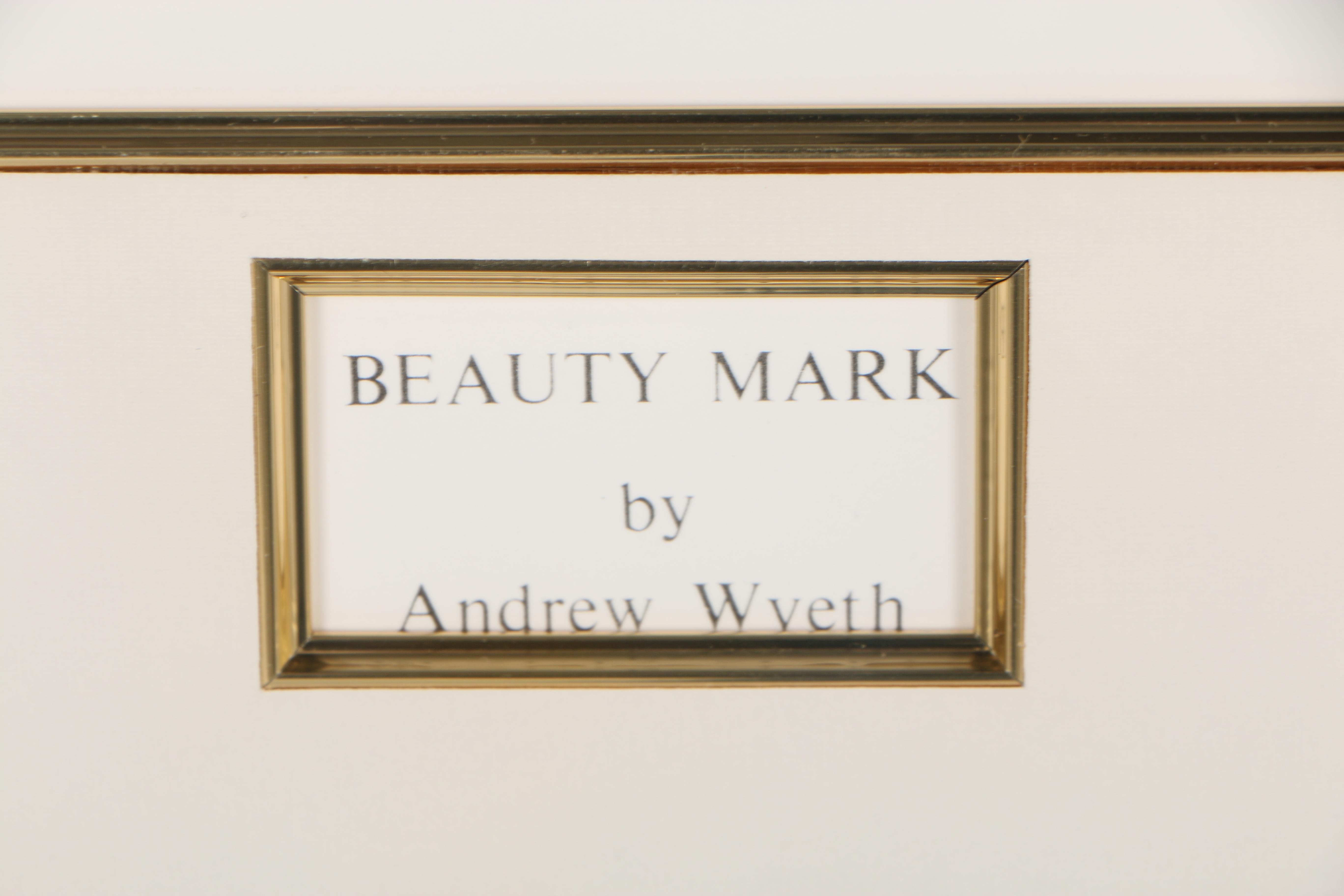 Andrew Wyeth Limited Edition Collotype "Beauty Mark"