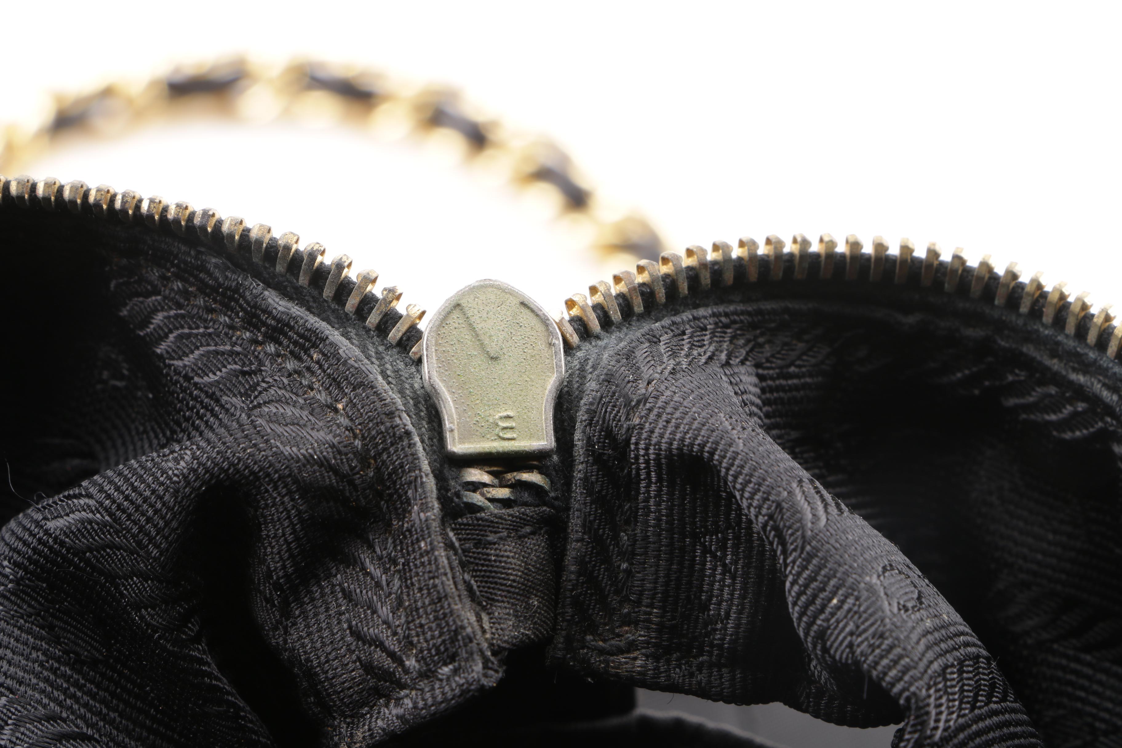 Prada Quilted Black Nylon Shoulder Bag