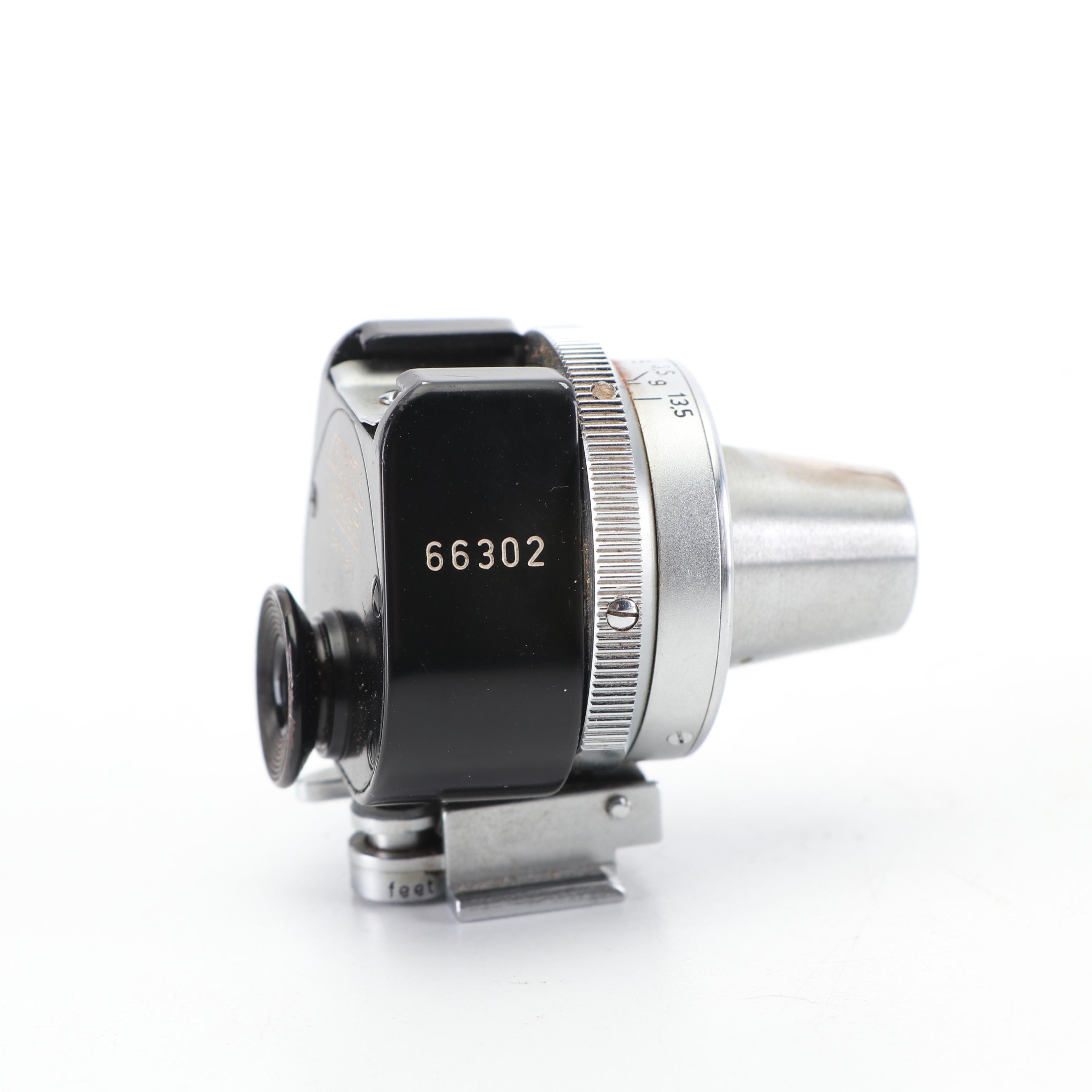 Leica IIIC 35mm Camera with Viewfinder Attachment and Leather Case, c. 1950