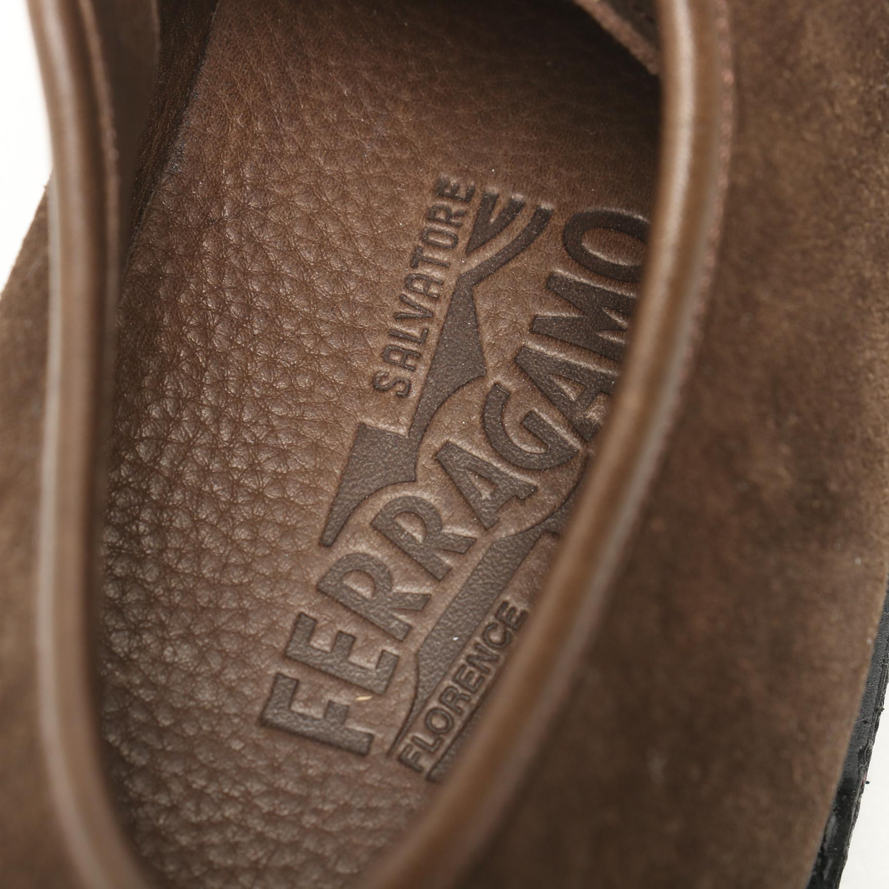 Men's Prada Leather and Salvatore Ferragamo Suede Shoes