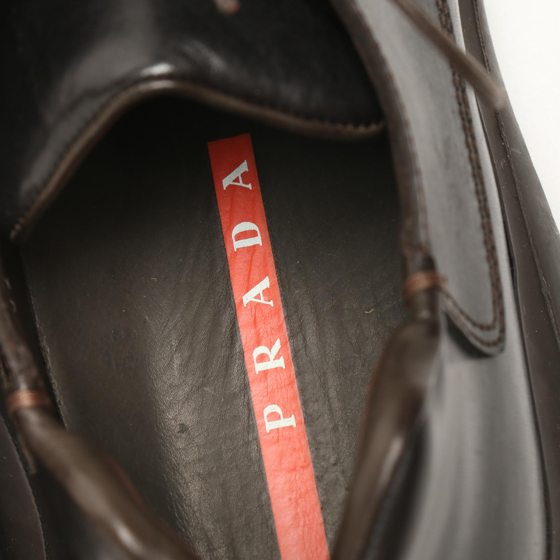 Men's Prada Leather and Salvatore Ferragamo Suede Shoes