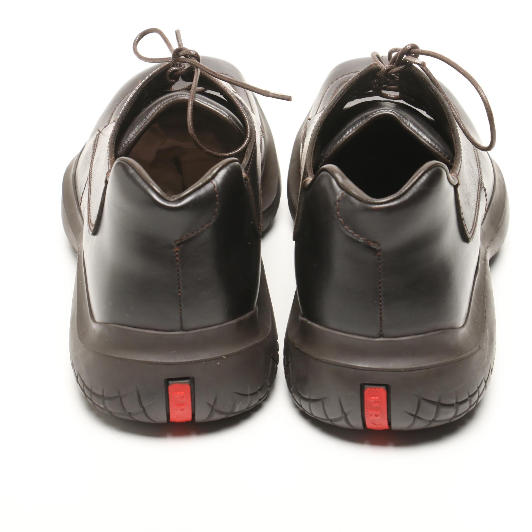 Men's Prada Leather and Salvatore Ferragamo Suede Shoes