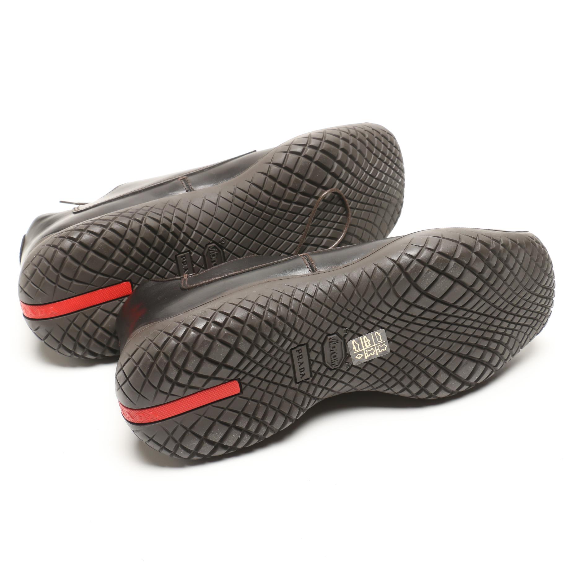 Men's Prada Leather and Salvatore Ferragamo Suede Shoes