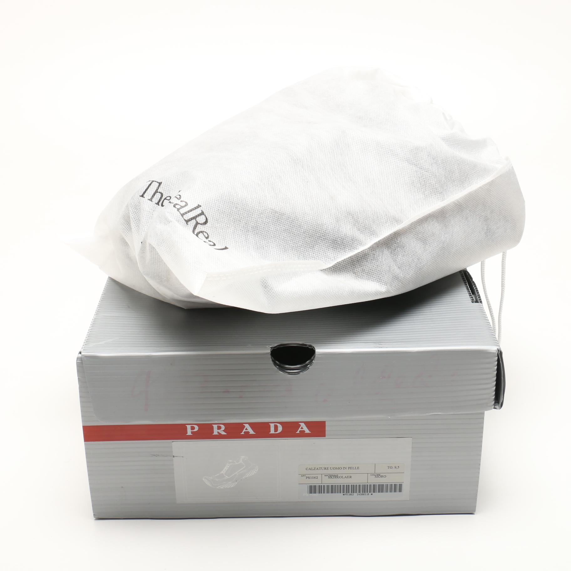 Men's Prada Leather and Salvatore Ferragamo Suede Shoes