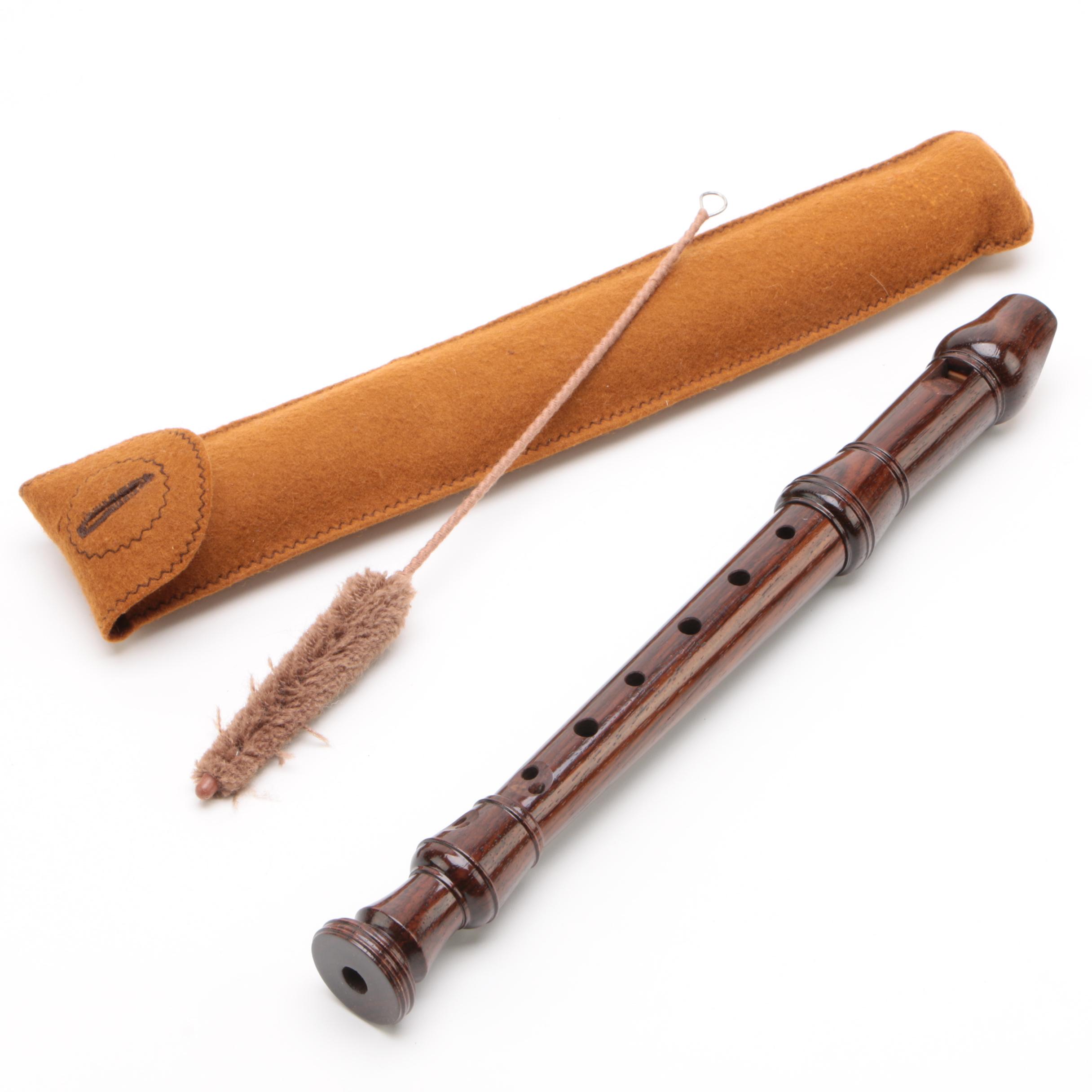 Küng Wooden Recorder with Case and Brush