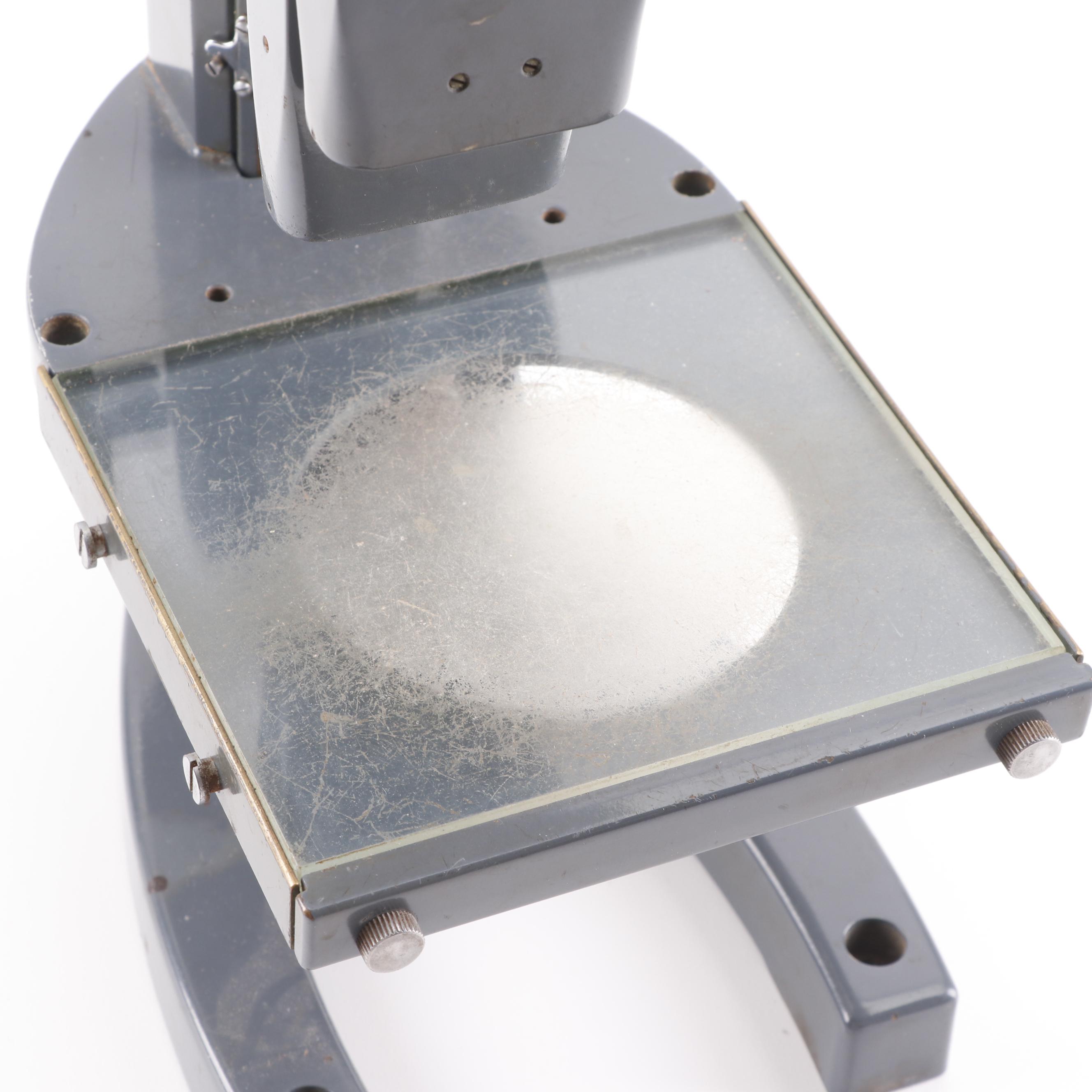 Vintage Bausch & Lomb Stereo Microscope with Wooden Case