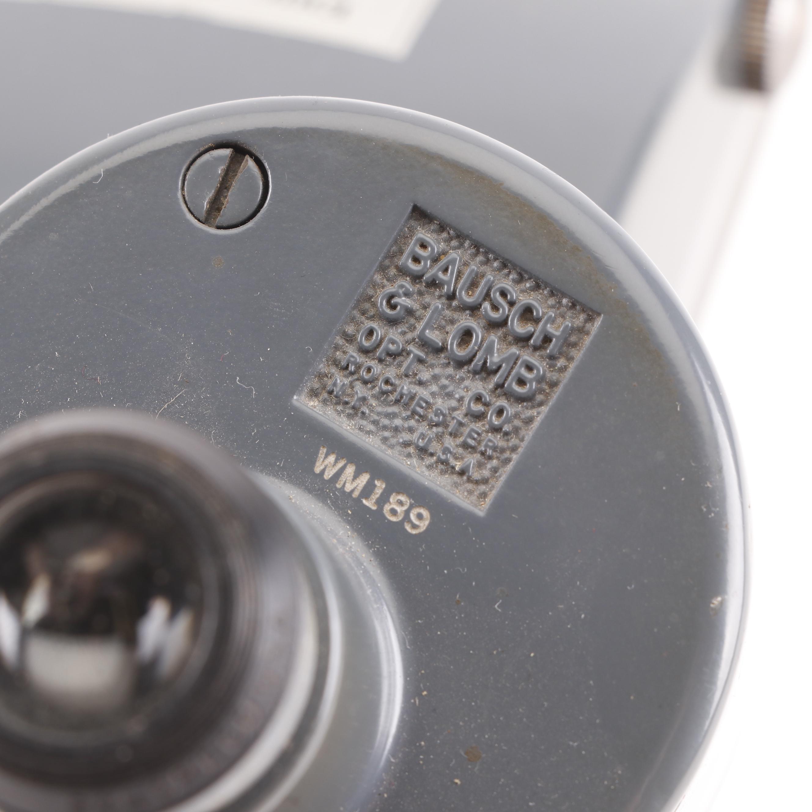 Vintage Bausch & Lomb Stereo Microscope with Wooden Case