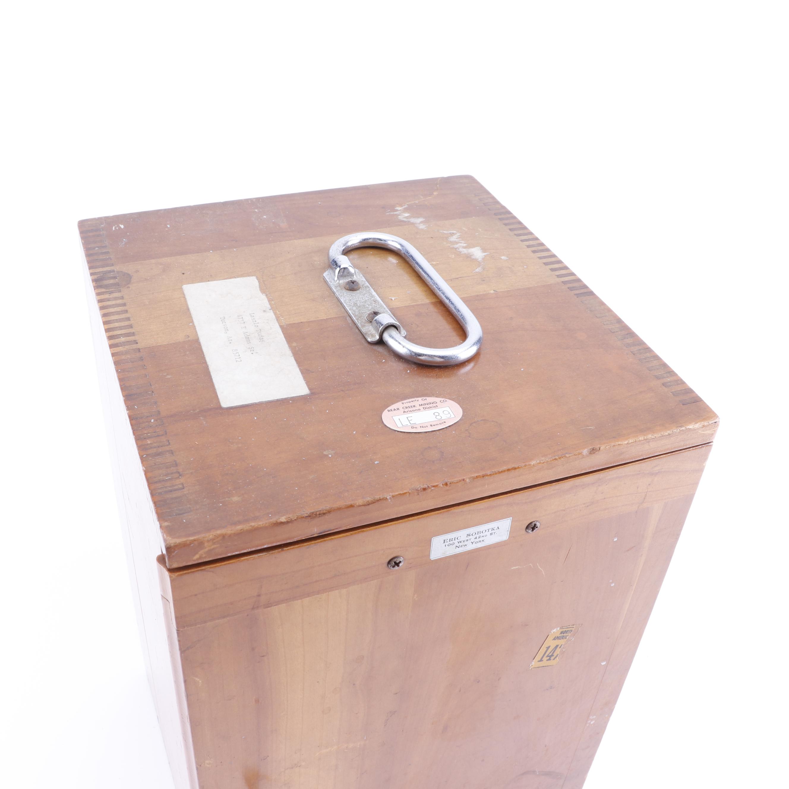 Vintage Bausch & Lomb Stereo Microscope with Wooden Case