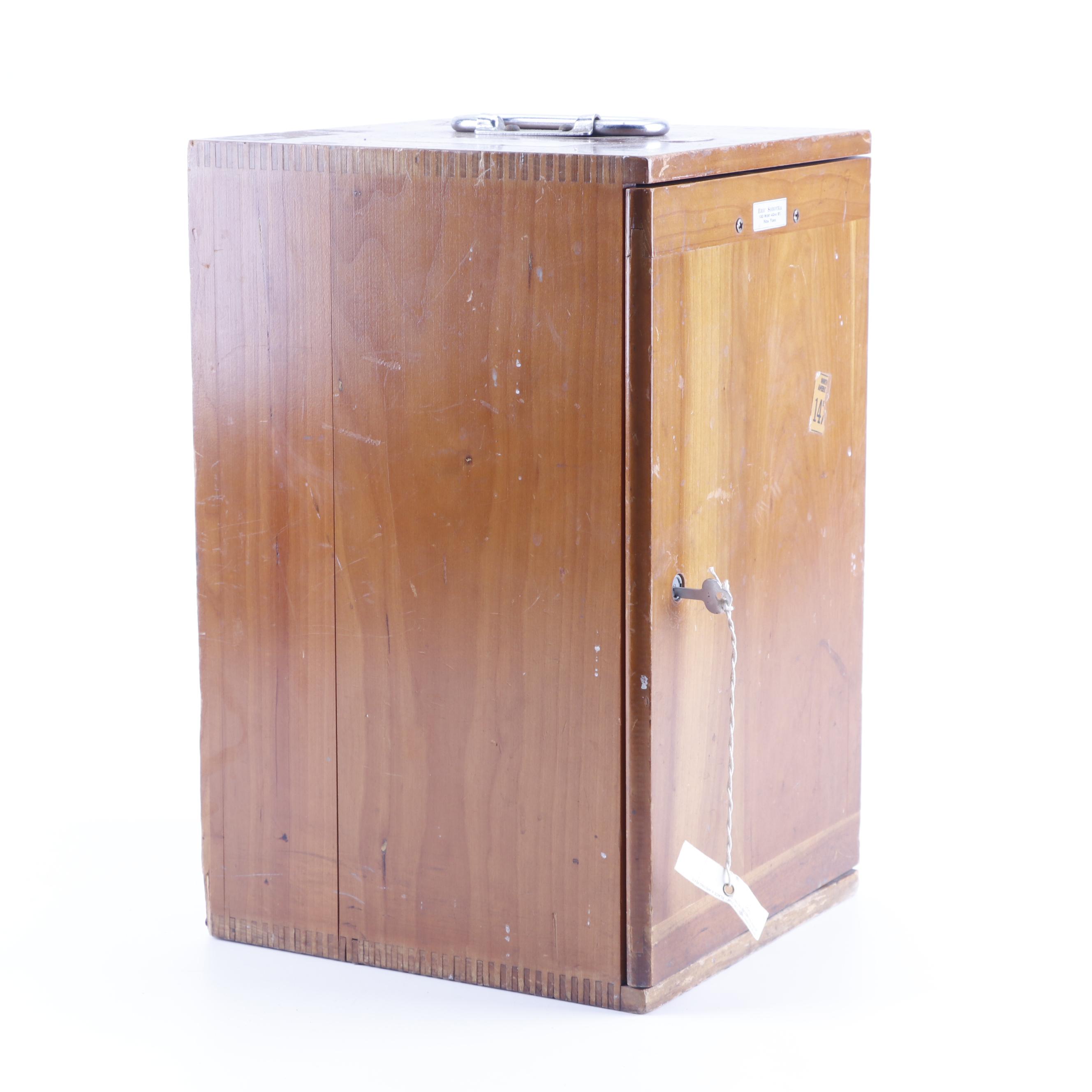 Vintage Bausch & Lomb Stereo Microscope with Wooden Case