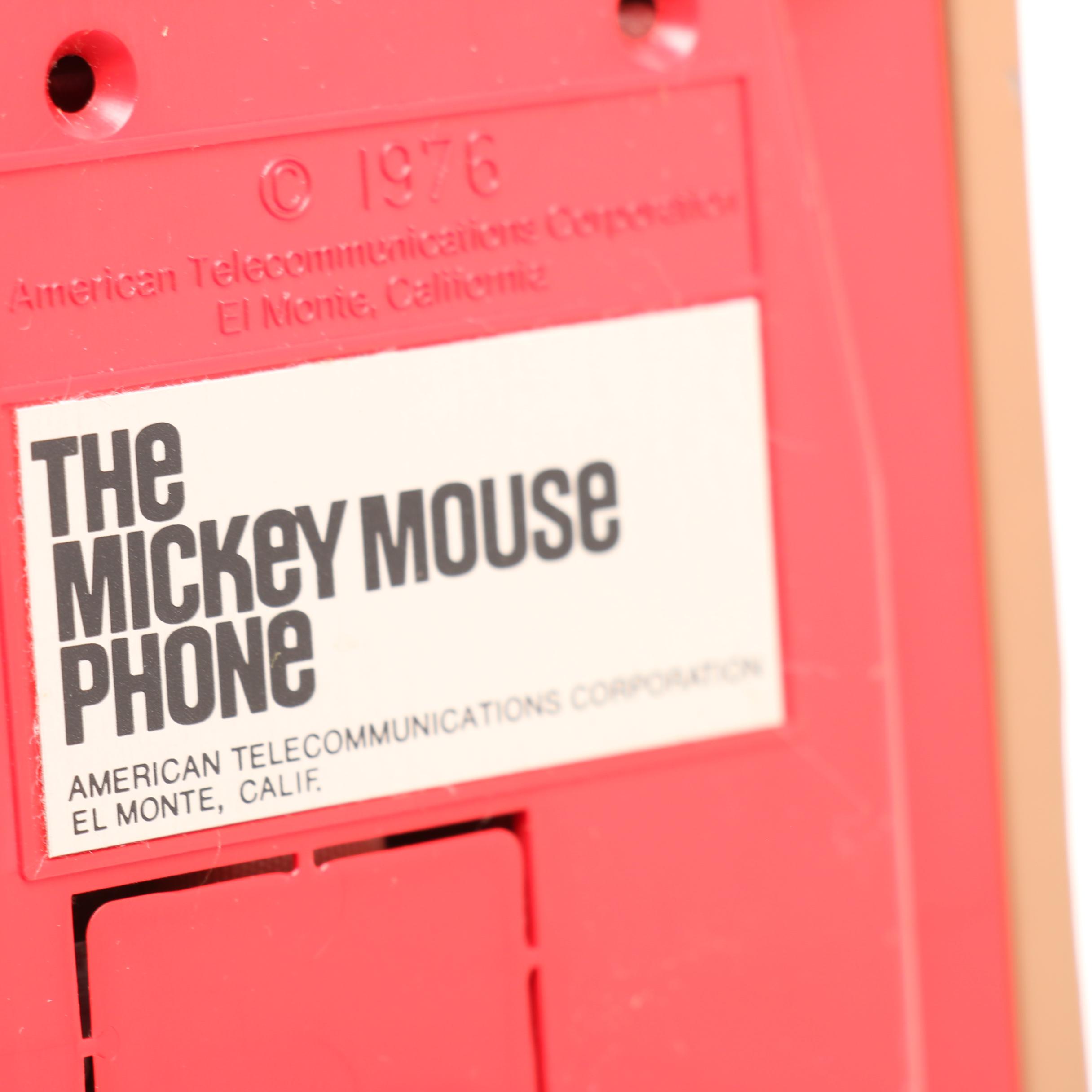Vintage 1976 Mickey Mouse Phone