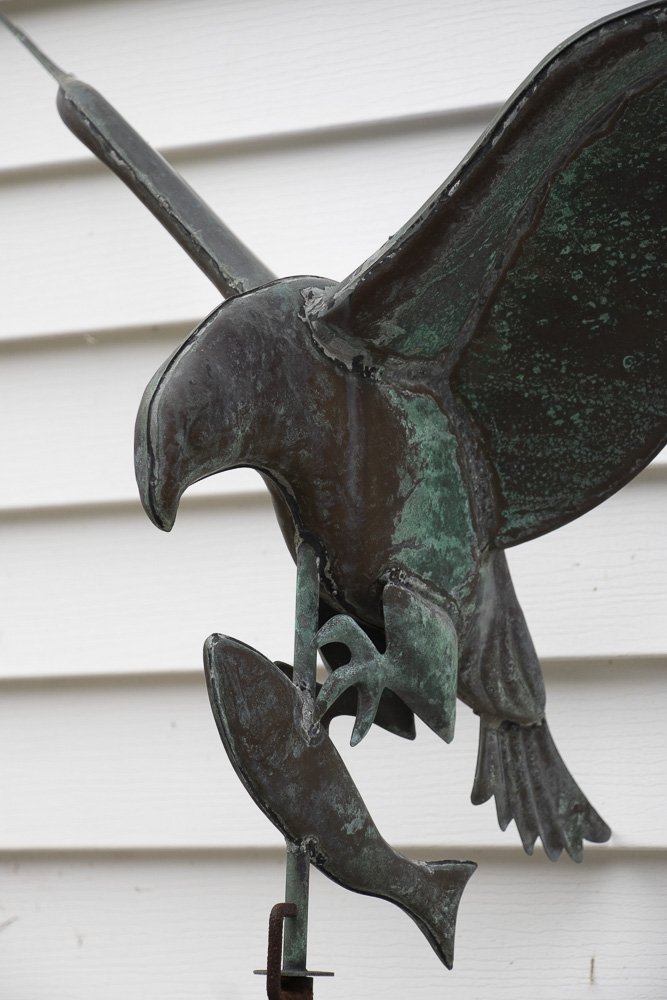 Eagle Catching Fish Weather Vane