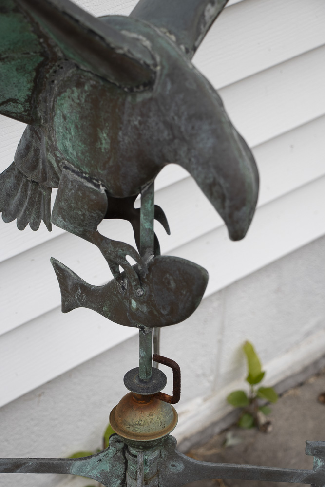 Eagle Catching Fish Weather Vane