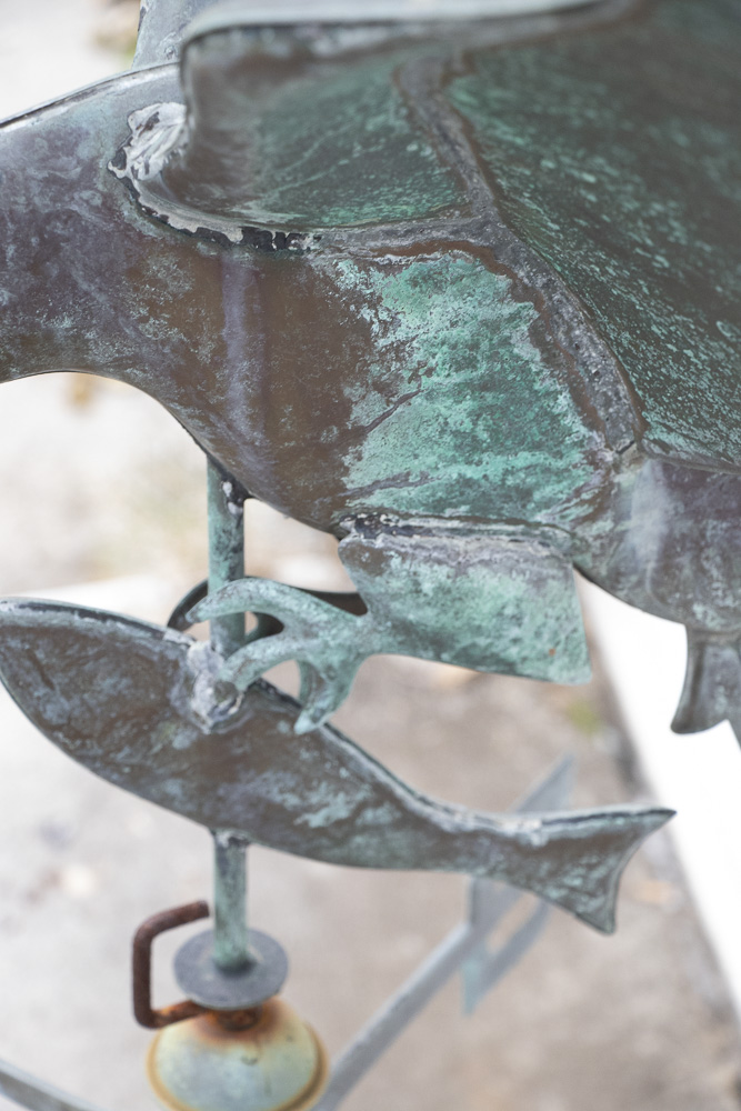 Eagle Catching Fish Weather Vane