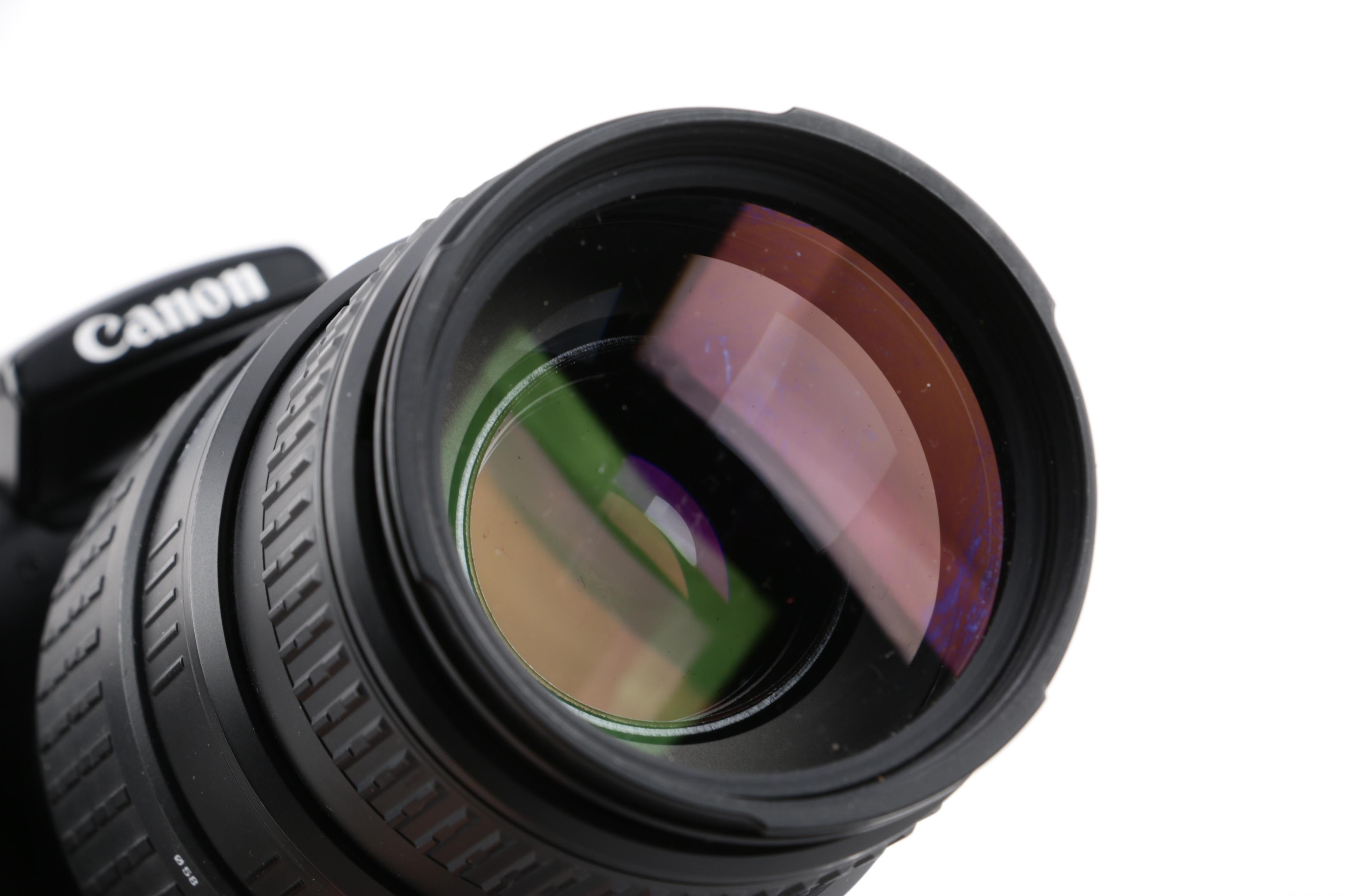 Canon EOS 300D Digital SLR Camera with Sigma Macro Lens and Bag