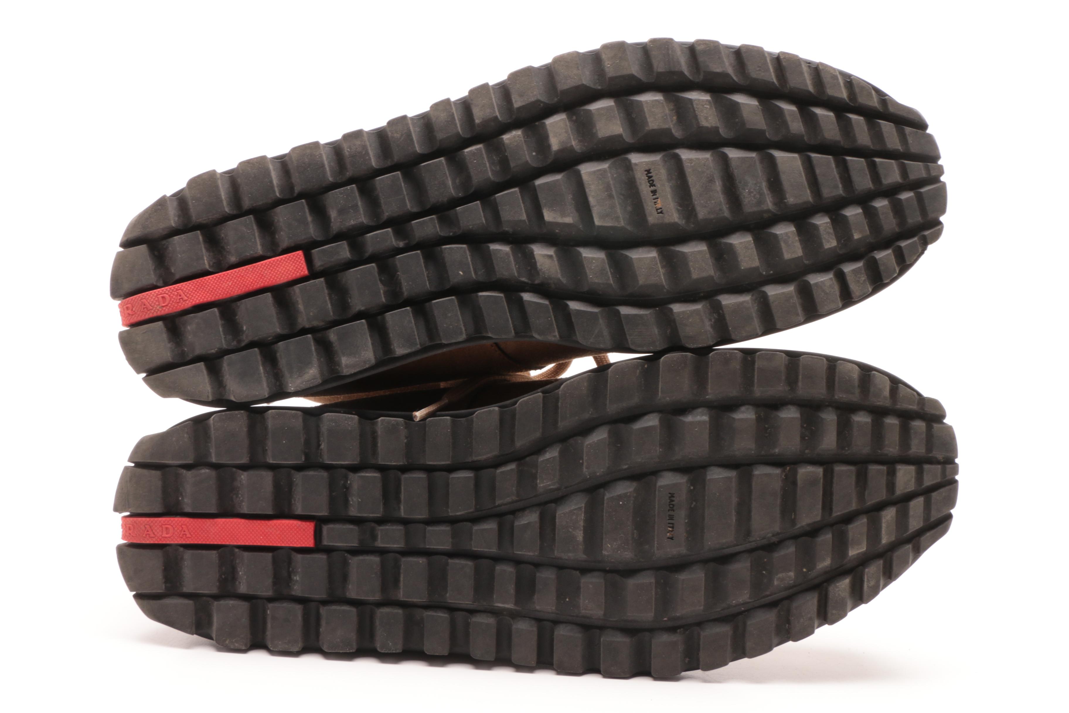 Prada Brown Suede Lace-Up Boots