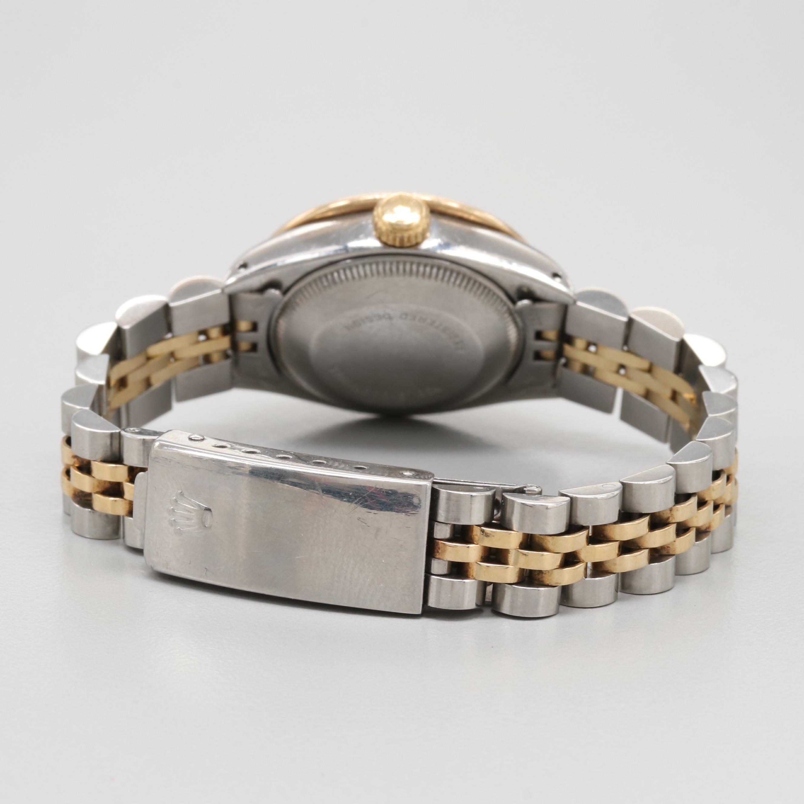 Rolex Stainless Steel and 14K Yellow Gold Watch with Diamond Bezel 1979