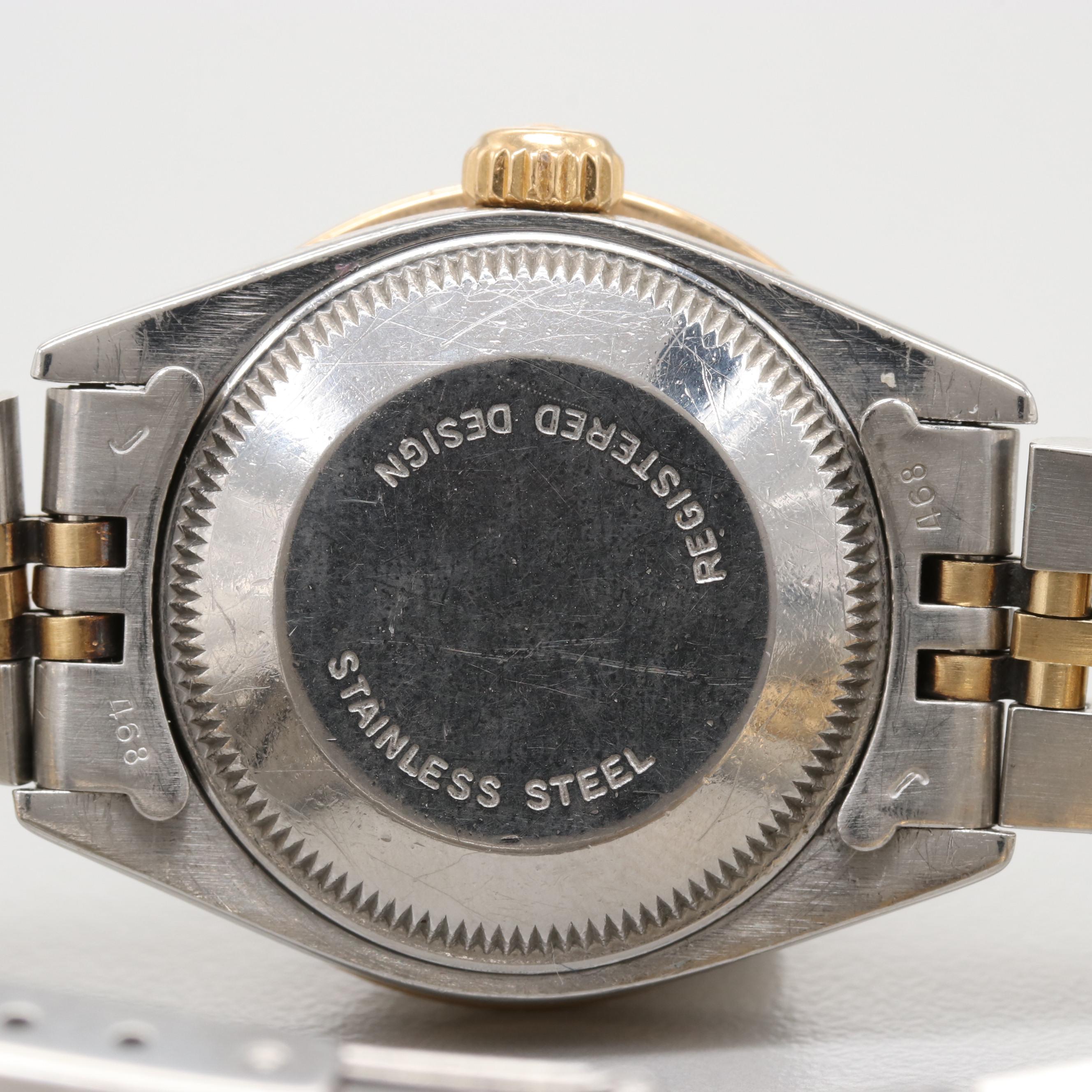 Rolex Stainless Steel and 14K Yellow Gold Watch with Diamond Bezel 1979