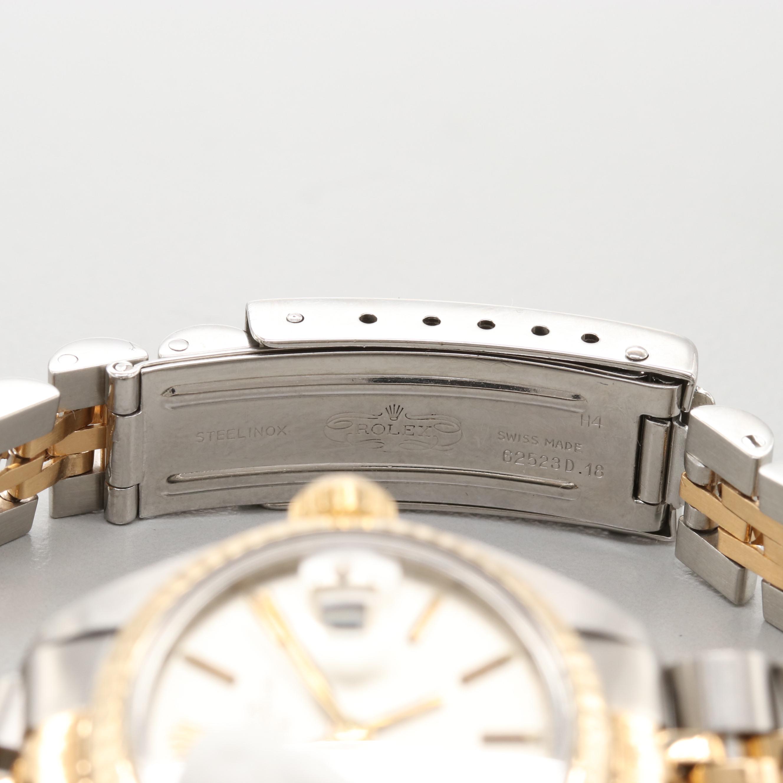 Rolex Date Stainless Steel and 18K Yellow Gold Watch Circa 1982