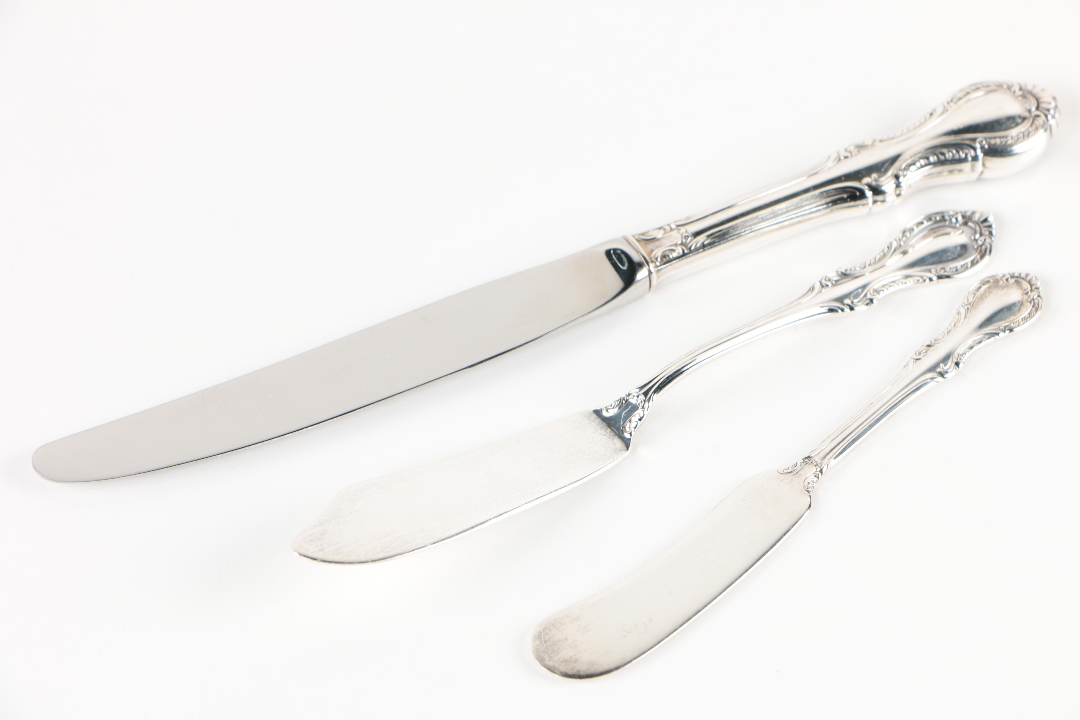 Fine Arts "Southern Colonial" Sterling Flatware Set with Chest, Mid-Century