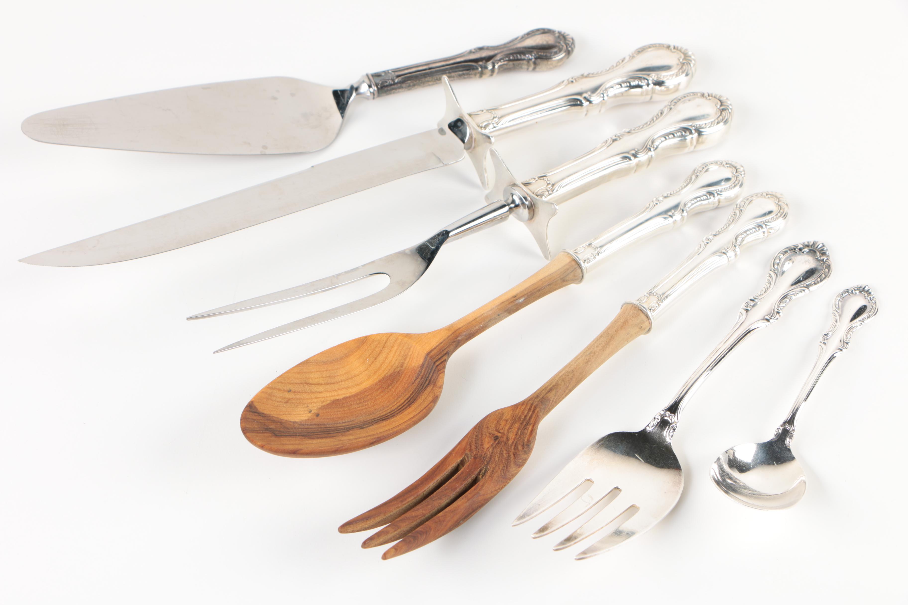 Fine Arts "Southern Colonial" Sterling Flatware Set with Chest, Mid-Century