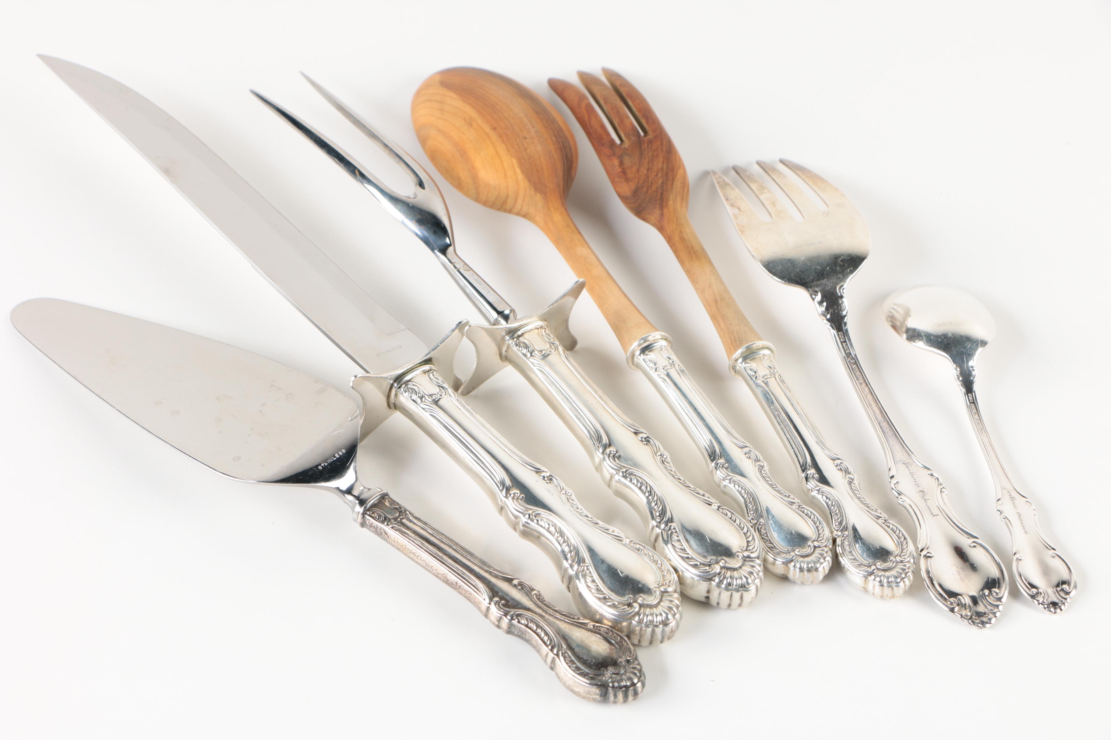 Fine Arts "Southern Colonial" Sterling Flatware Set with Chest, Mid-Century