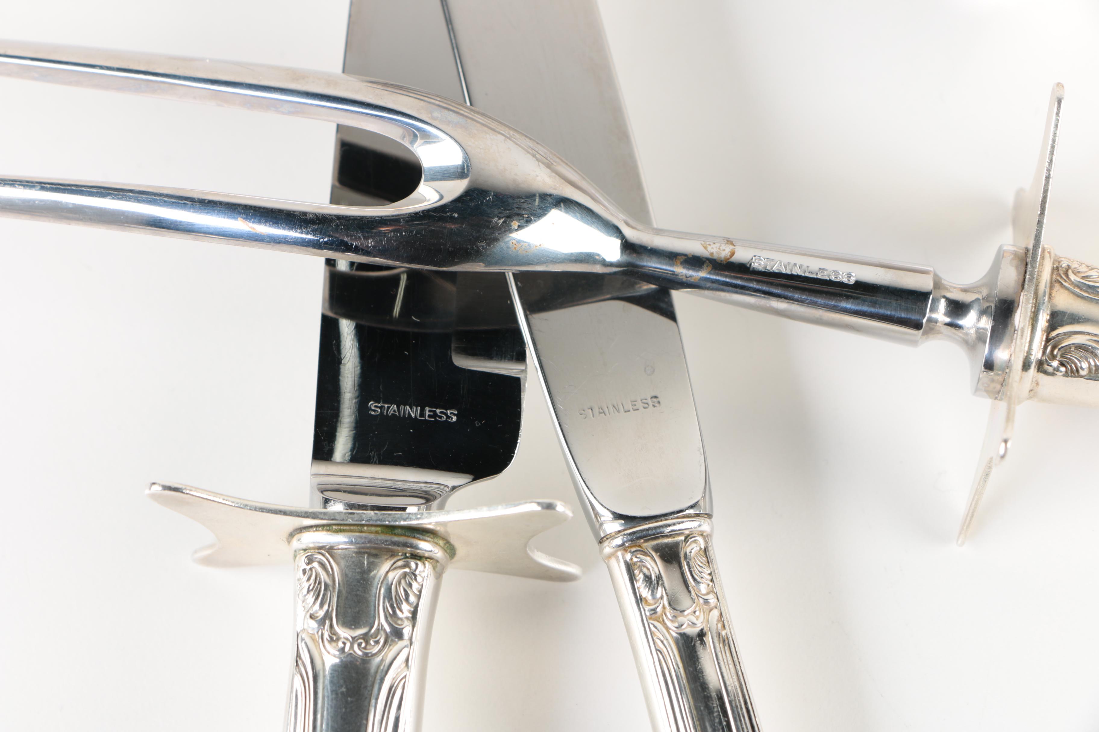 Fine Arts "Southern Colonial" Sterling Flatware Set with Chest, Mid-Century