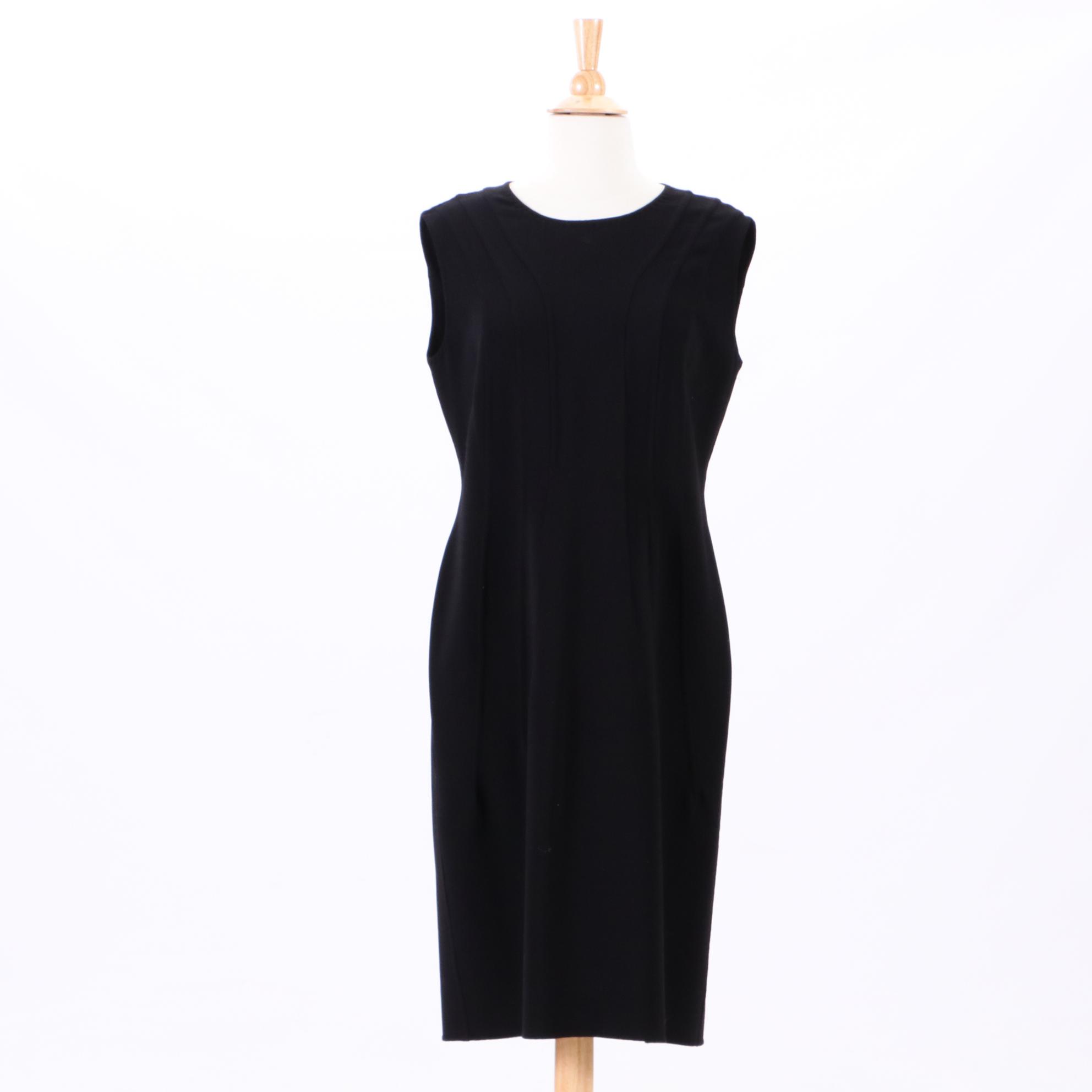 Agnona Wool Blend Sleeveless Black Dress and AKRIS Bergdorf Goodman Pantsuit