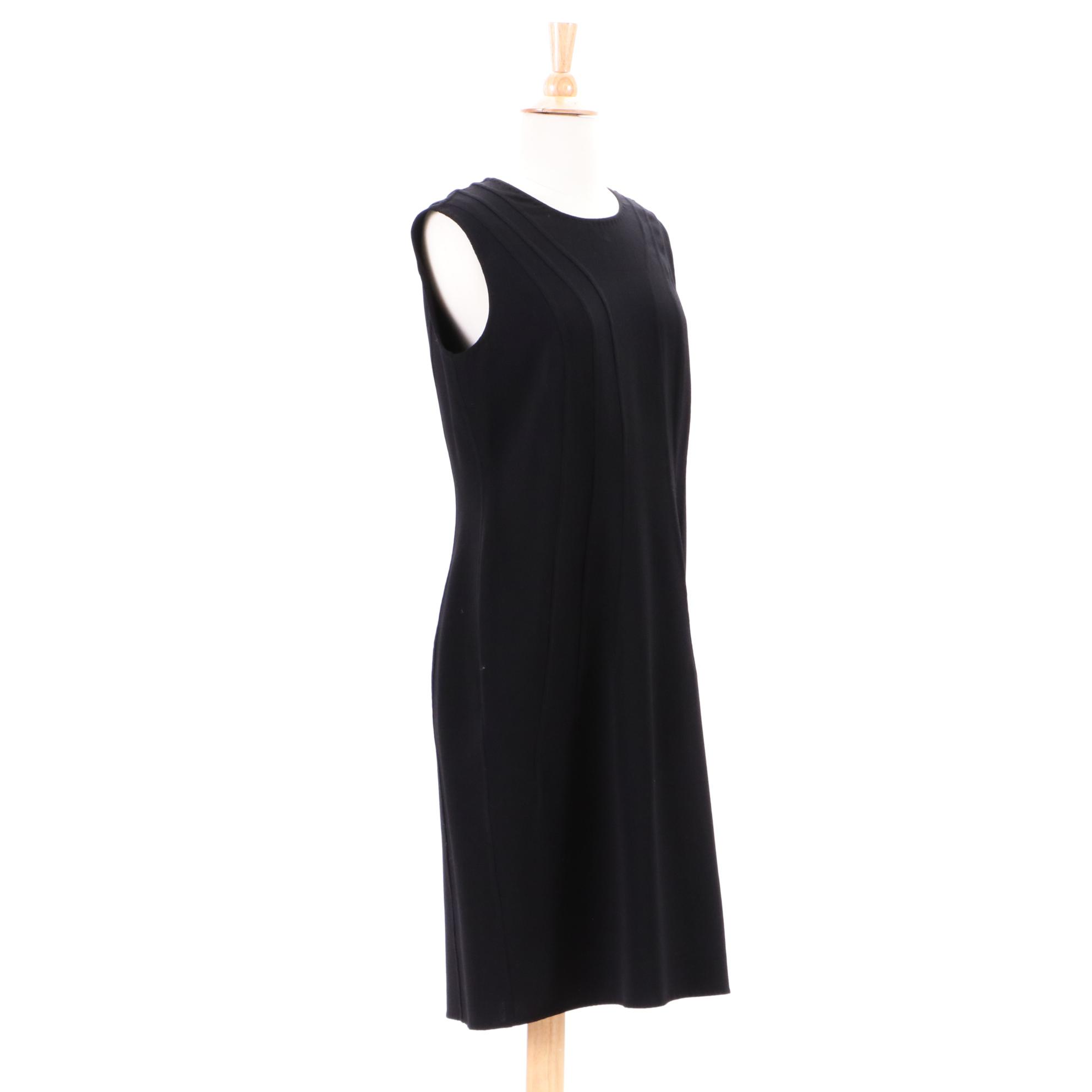 Agnona Wool Blend Sleeveless Black Dress and AKRIS Bergdorf Goodman Pantsuit