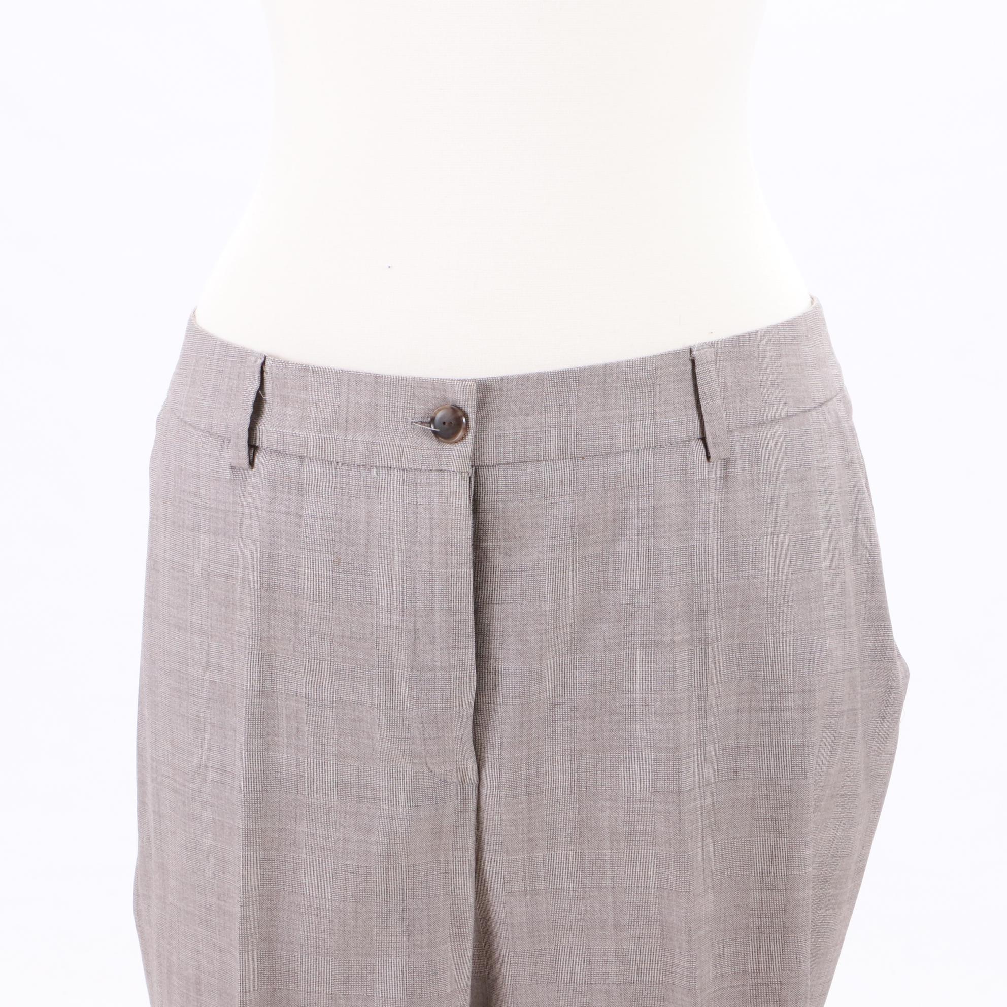 Agnona Wool Blend Sleeveless Black Dress and AKRIS Bergdorf Goodman Pantsuit