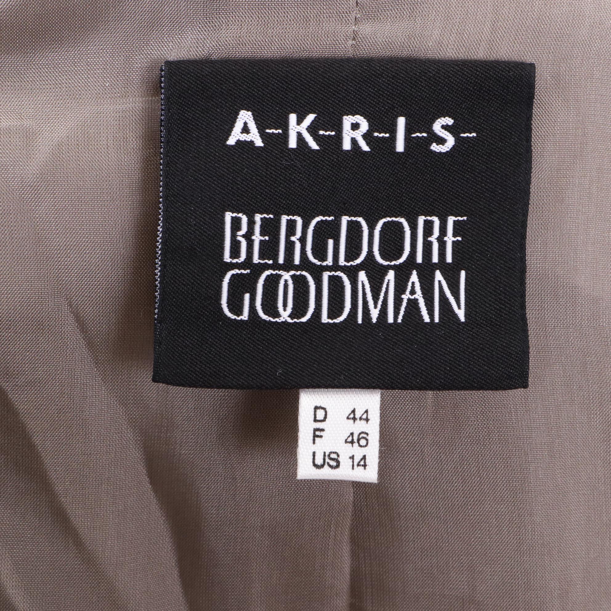 Agnona Wool Blend Sleeveless Black Dress and AKRIS Bergdorf Goodman Pantsuit