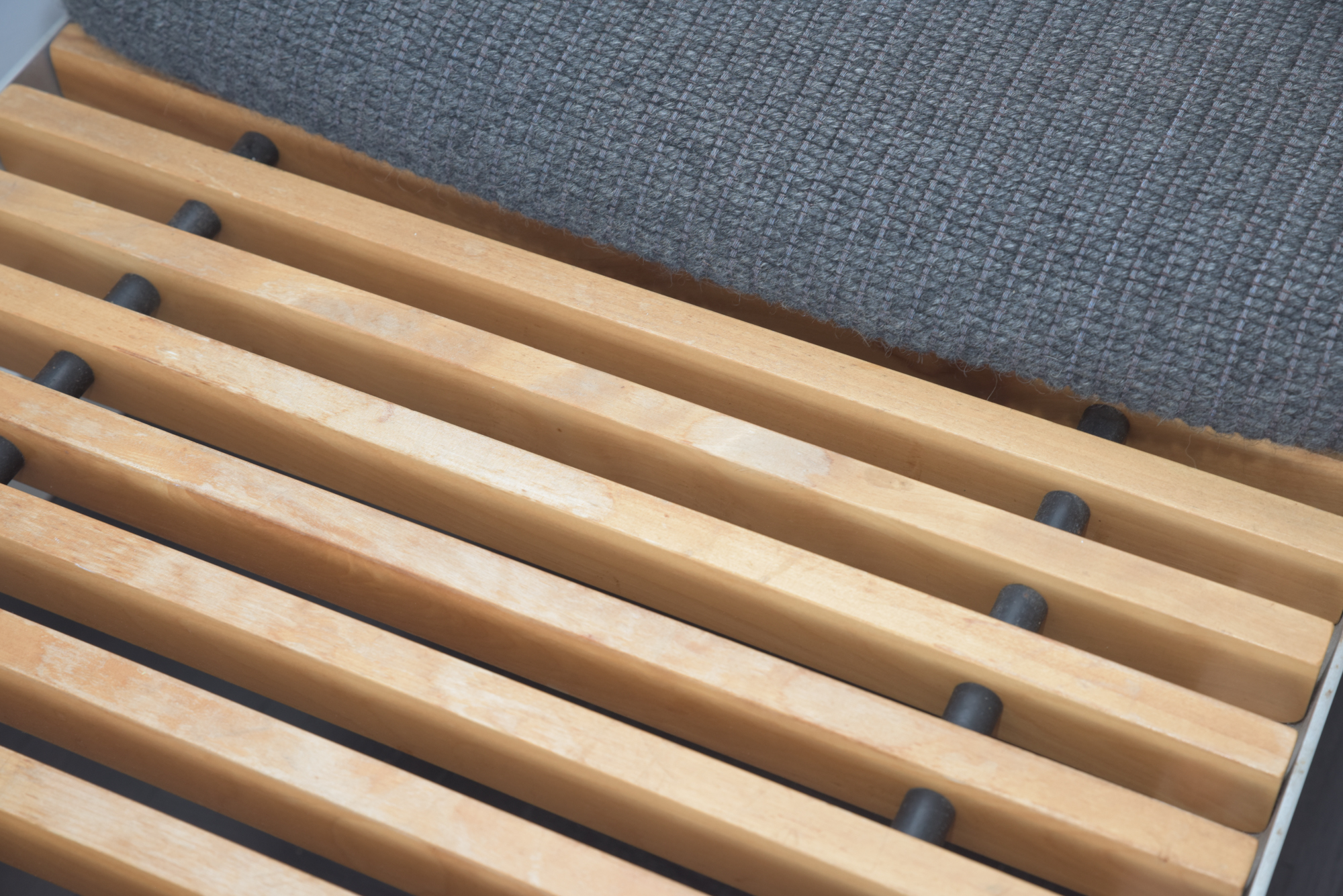 Mid Century Modern Style Metal and Wooden Entryway Bench, 21st Century