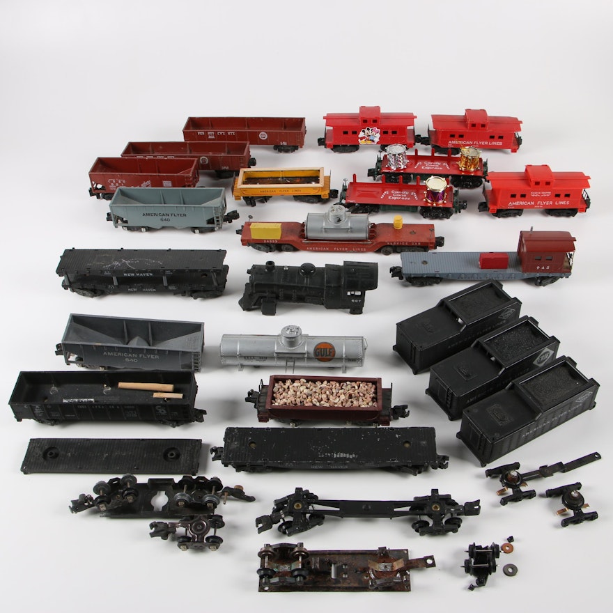 American Flyer S-Scale Train Cars and Parts