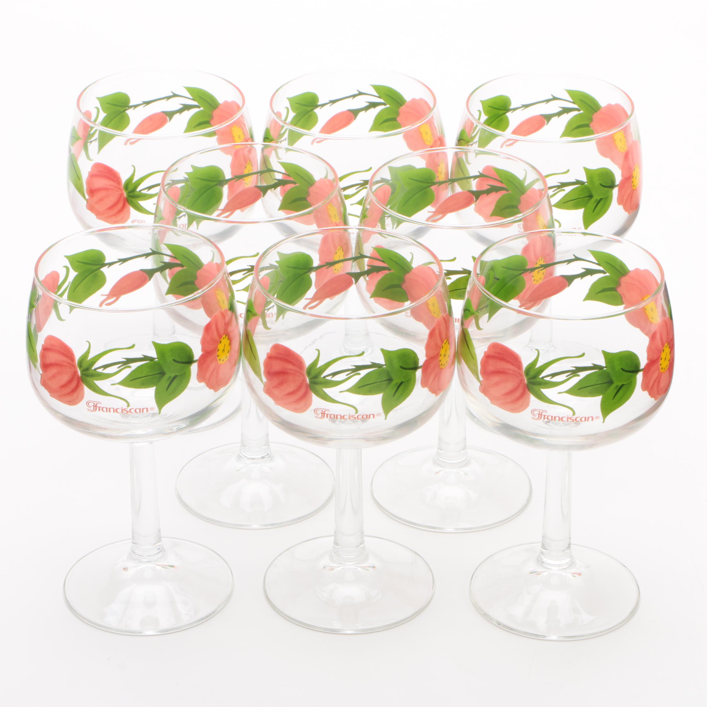 Franciscan "Desert Rose" Red Wine Glasses