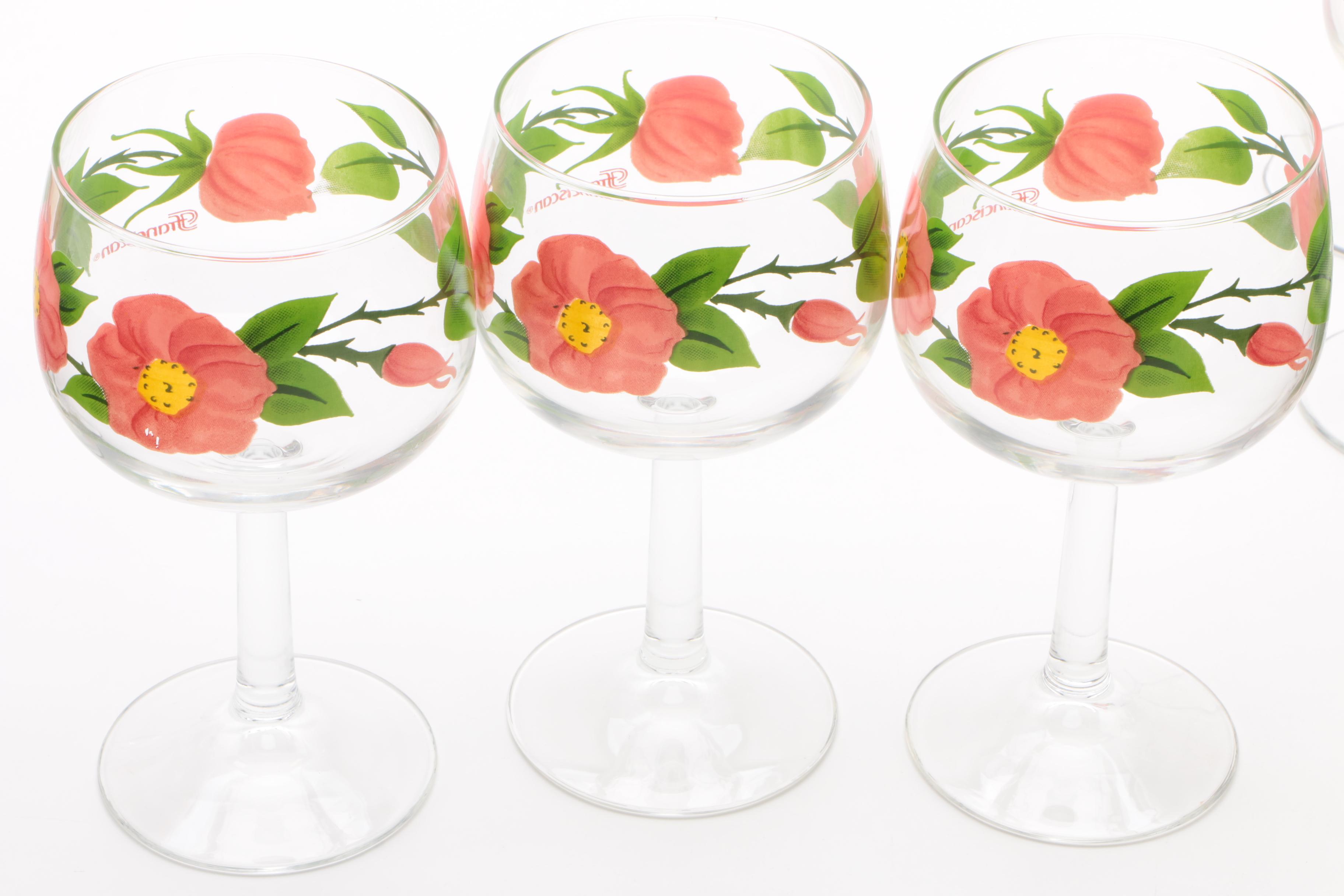 Franciscan "Desert Rose" Red Wine Glasses