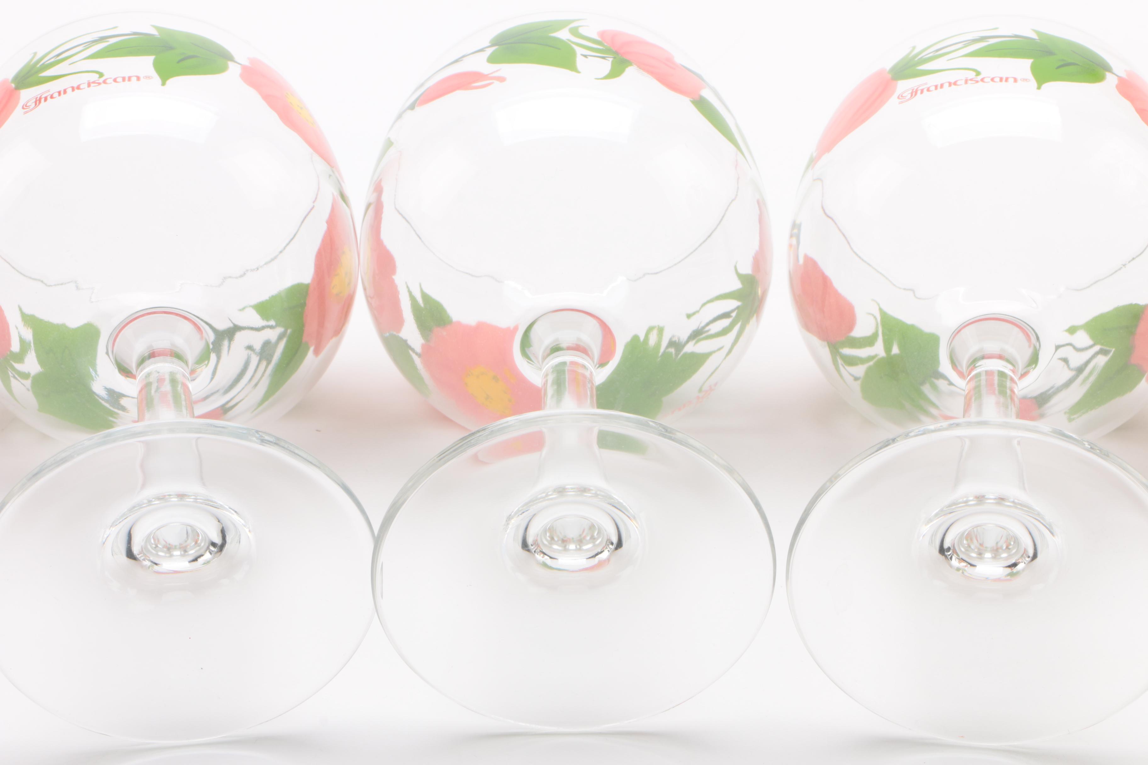 Franciscan "Desert Rose" Red Wine Glasses