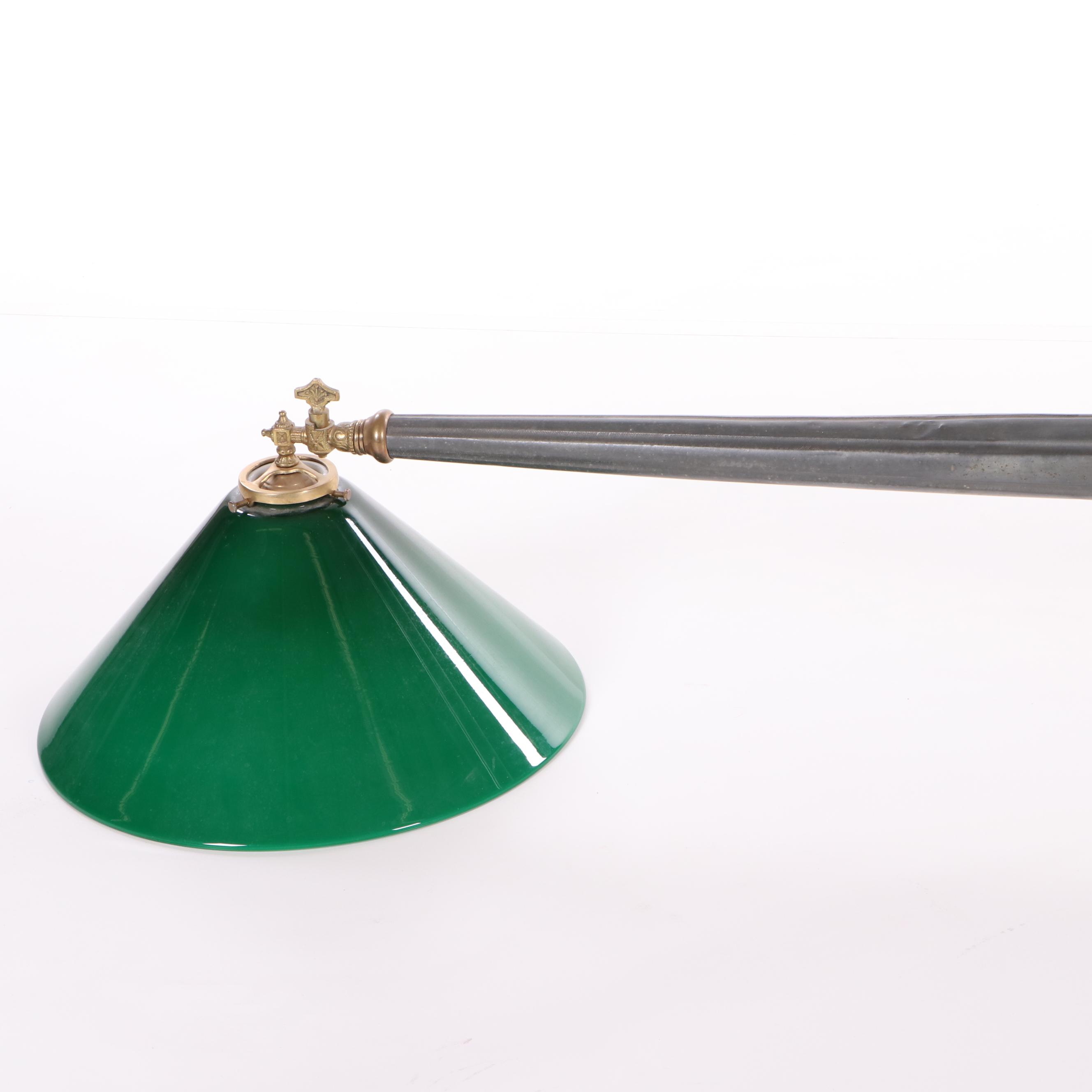 Mixed Metal Two-Arm Emeralite Pendant Light