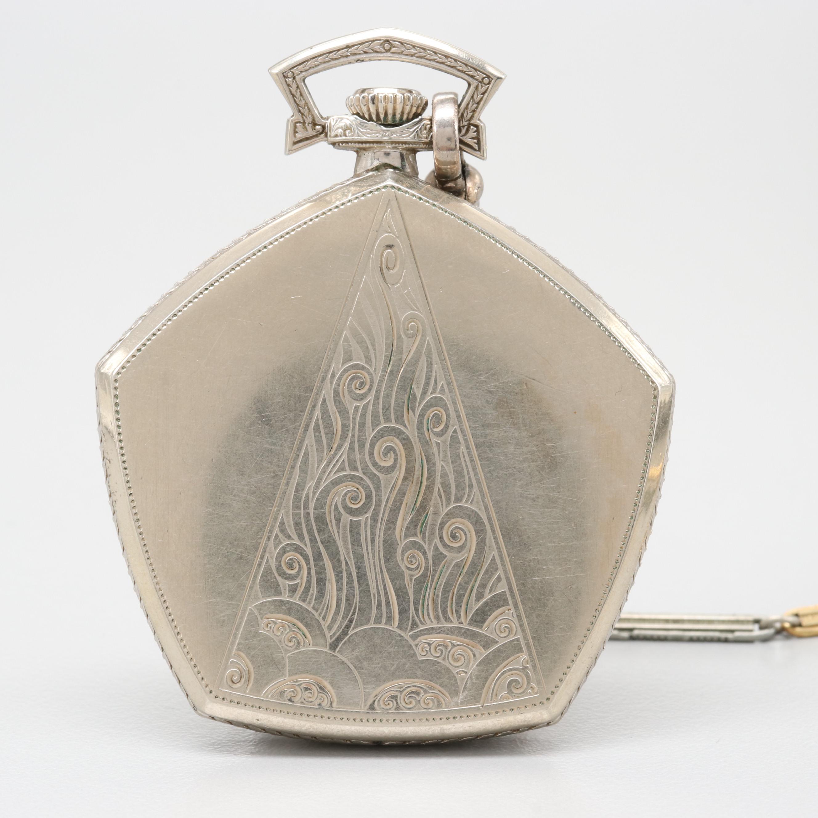 Vintage Gruen VeriThin "Pentagon" 14K Gold Filled Pocket Watch