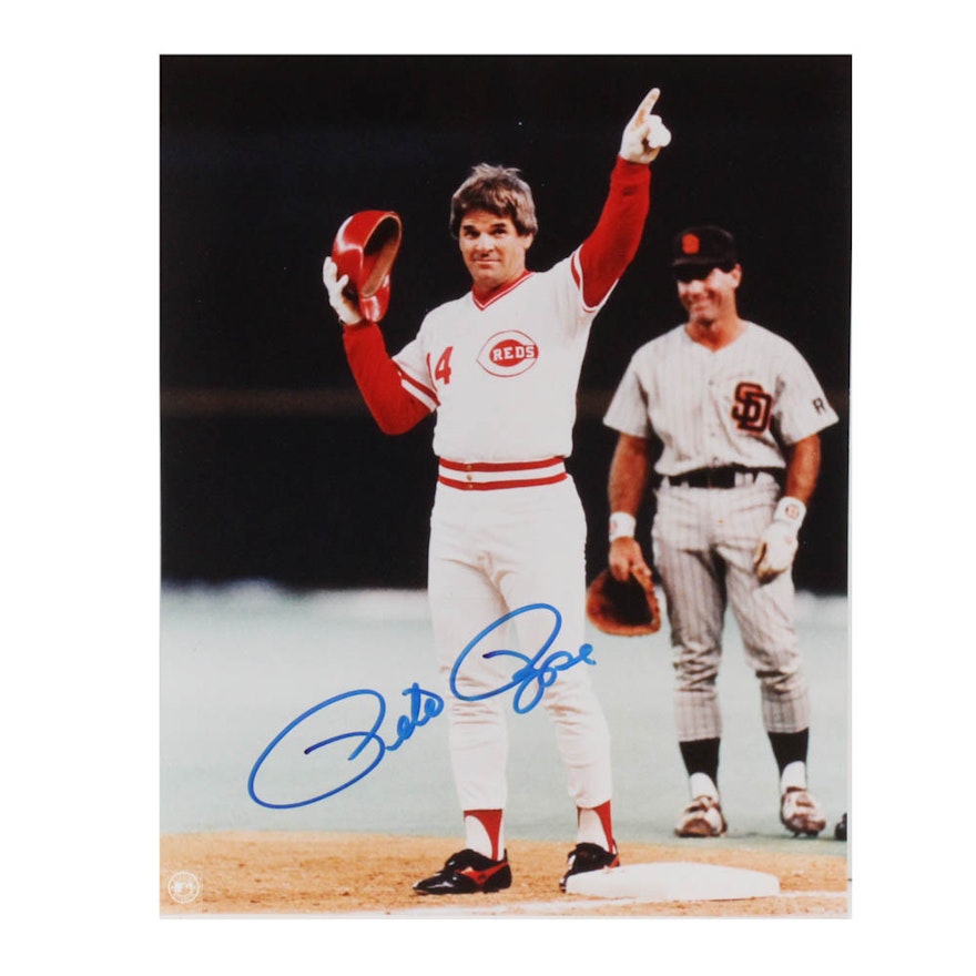 Pete Rose Autographed Picture