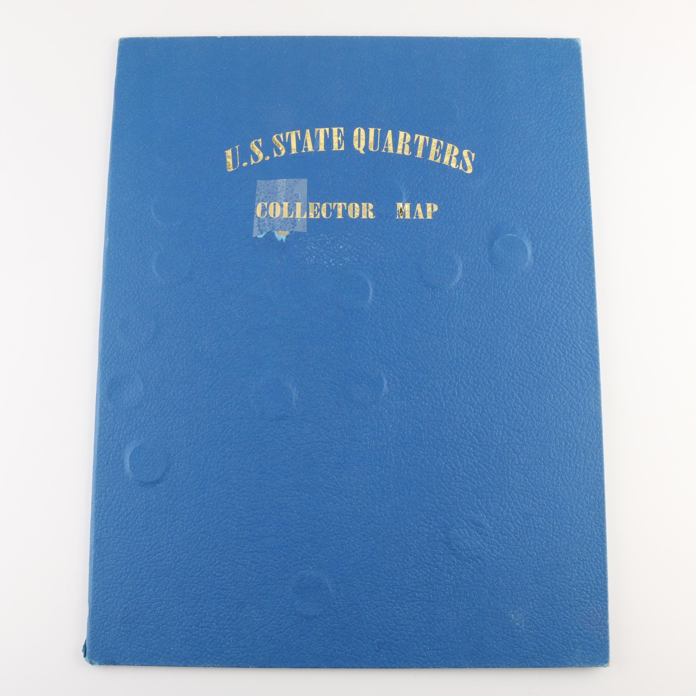 Complete U.S. State Quarter Collector Map