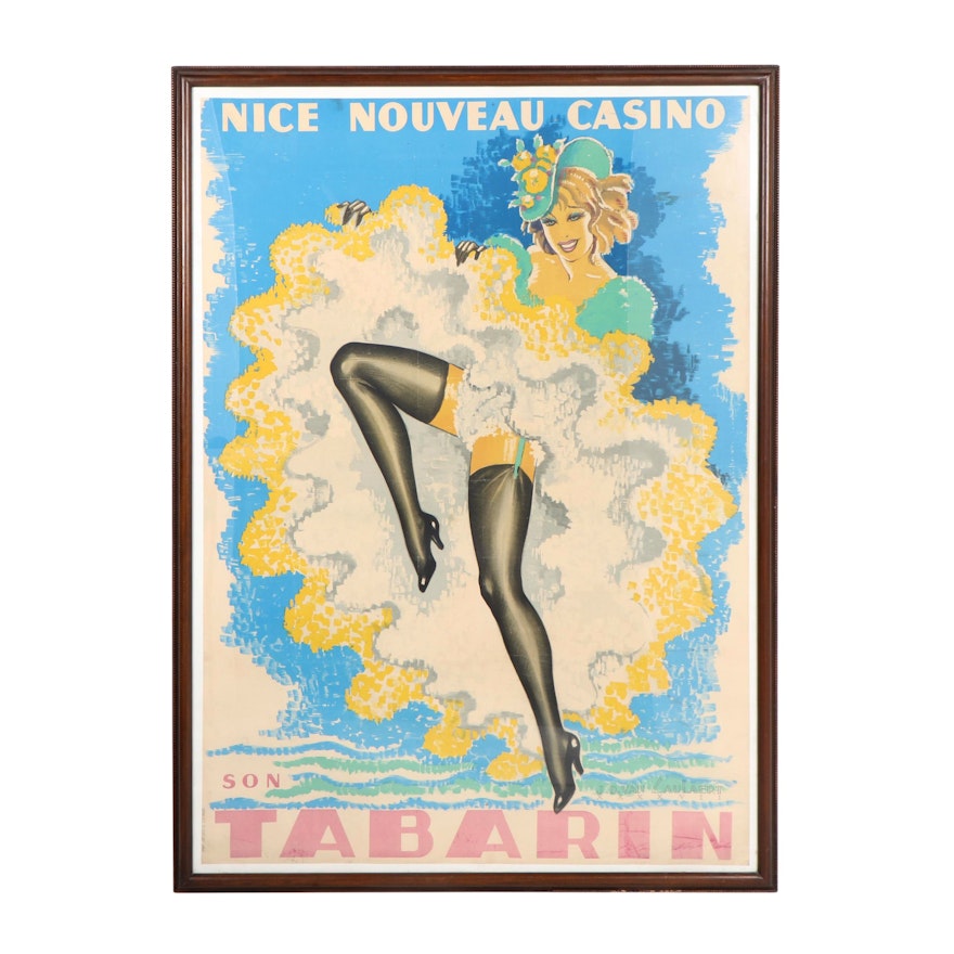 Jean-Dominique Van Caulaert, "Nice Nouveau Casino Son Tabarin," Poster
