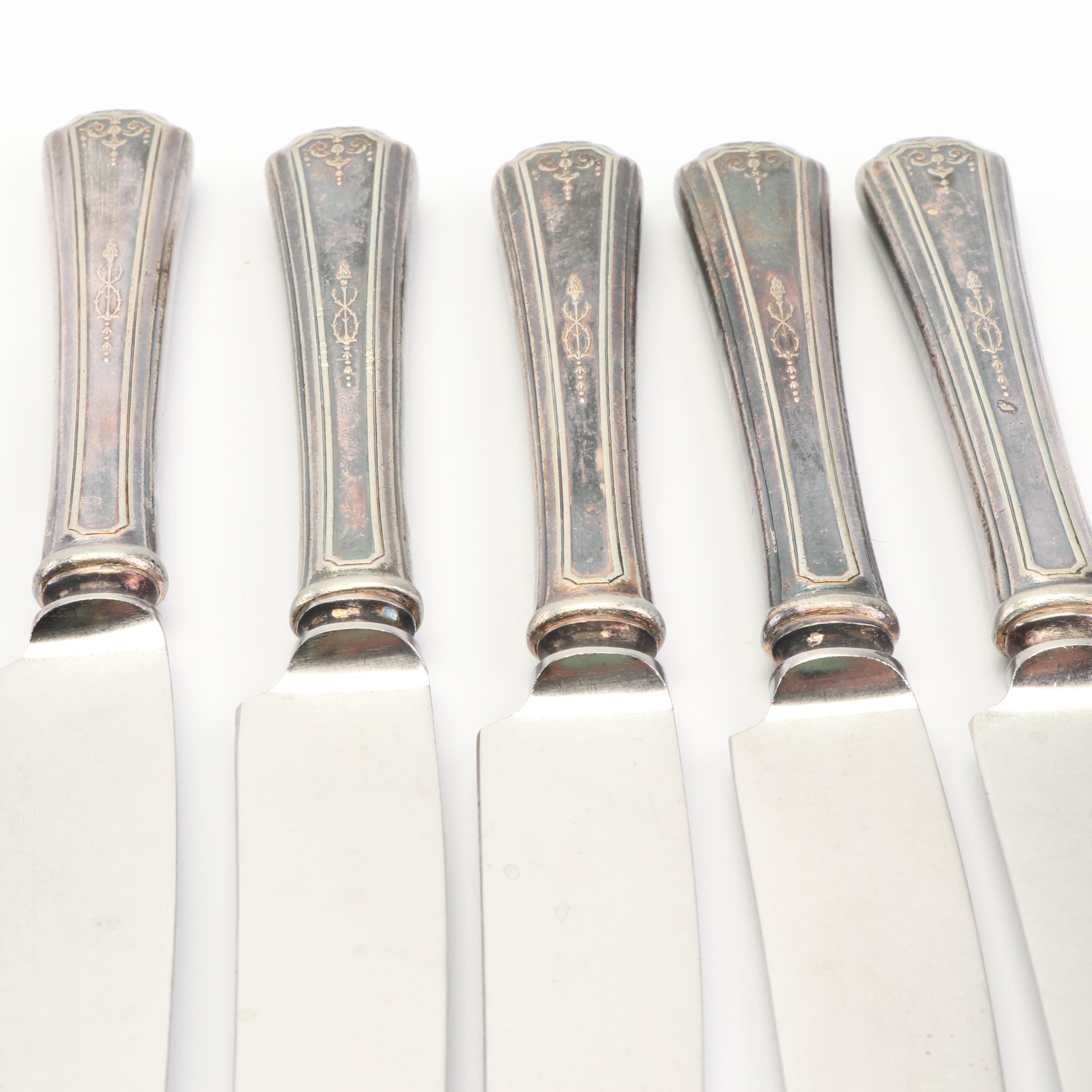 Gerber "Miming" Steak Knives with Other Flatware and 1847 Rogers Bros. Chest