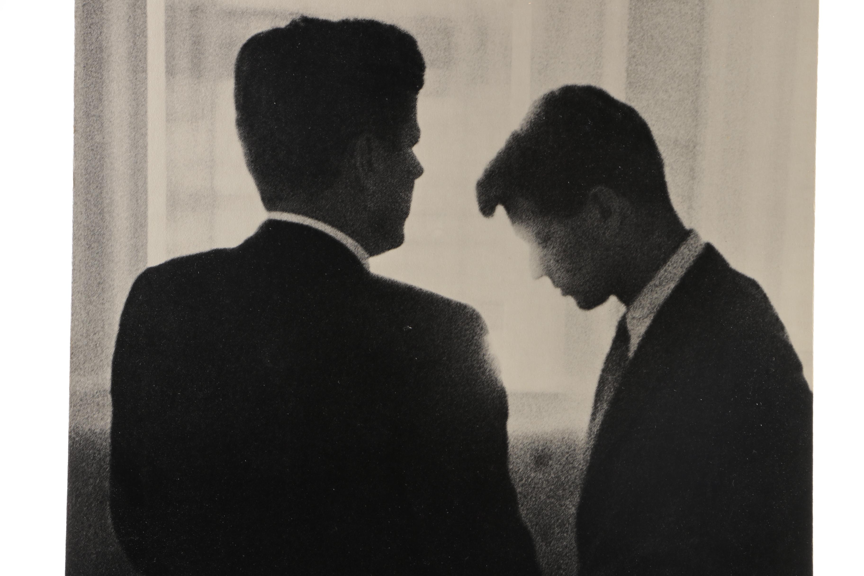 Halftone after Jacques Lowe "Brothers" of John and Robert Kennedy