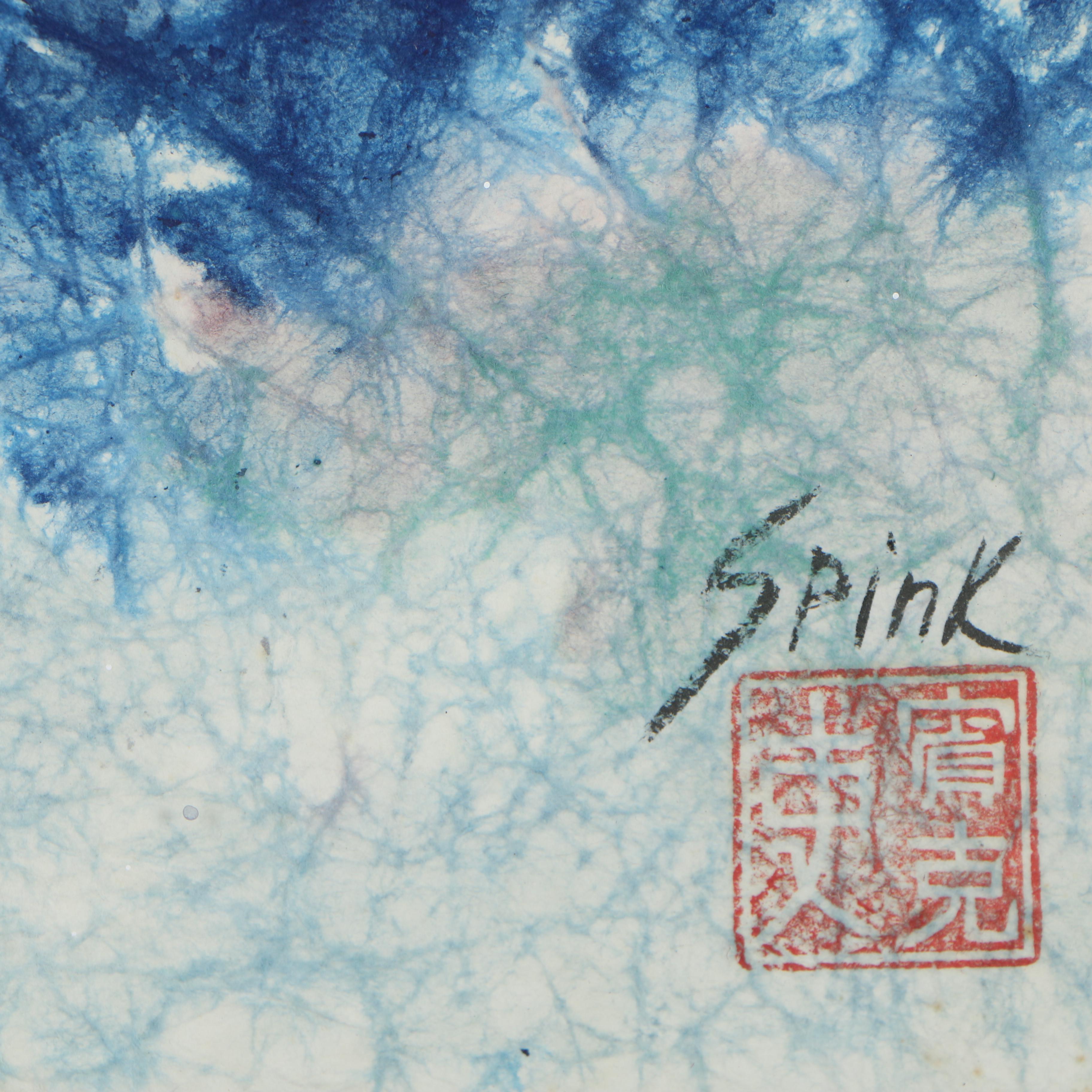 Frank H. Spink Ink and Watercolor Painting